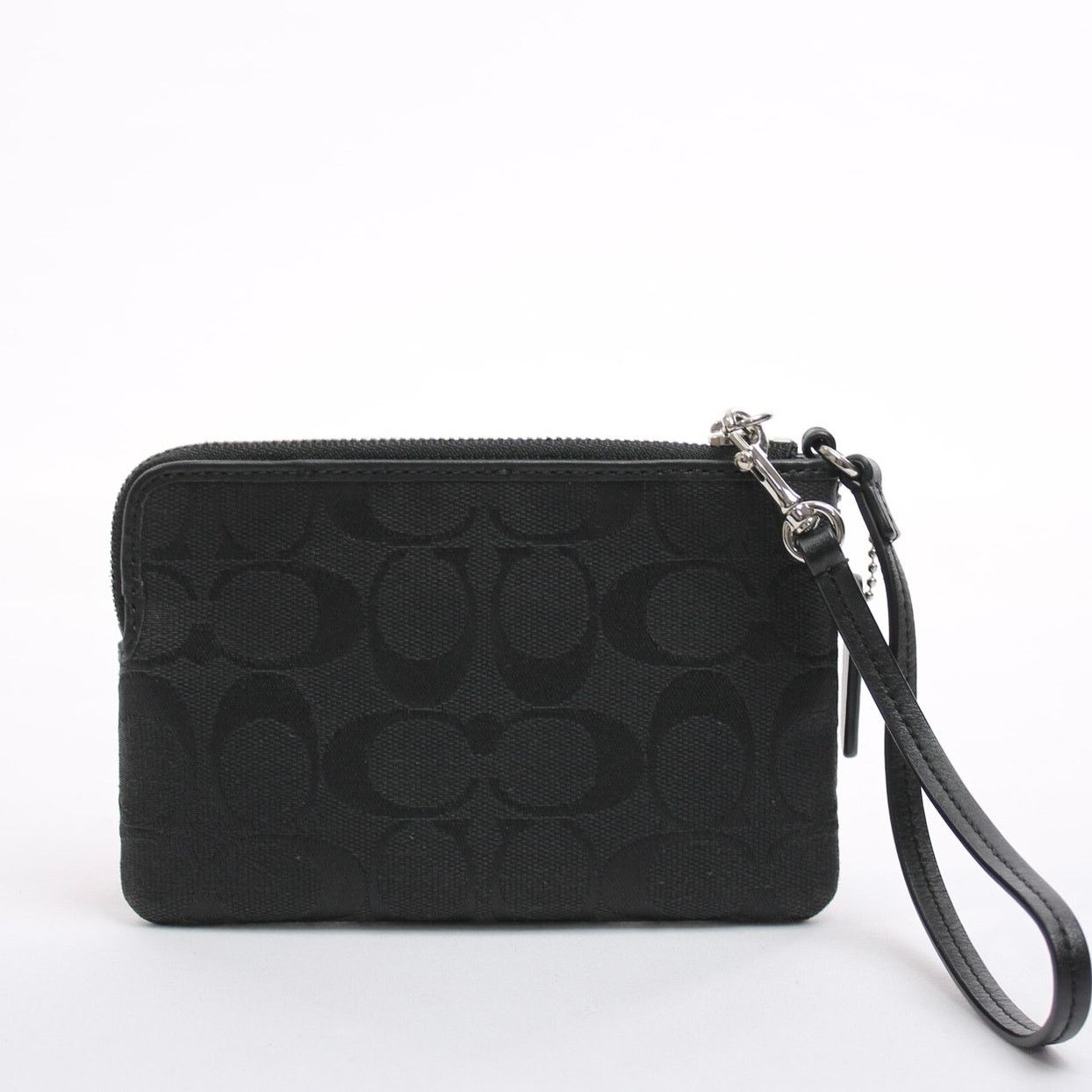 Coach Coach Signature Canvas Corner Zip Wristlet Size ONE SIZE - 2 Thumbnail