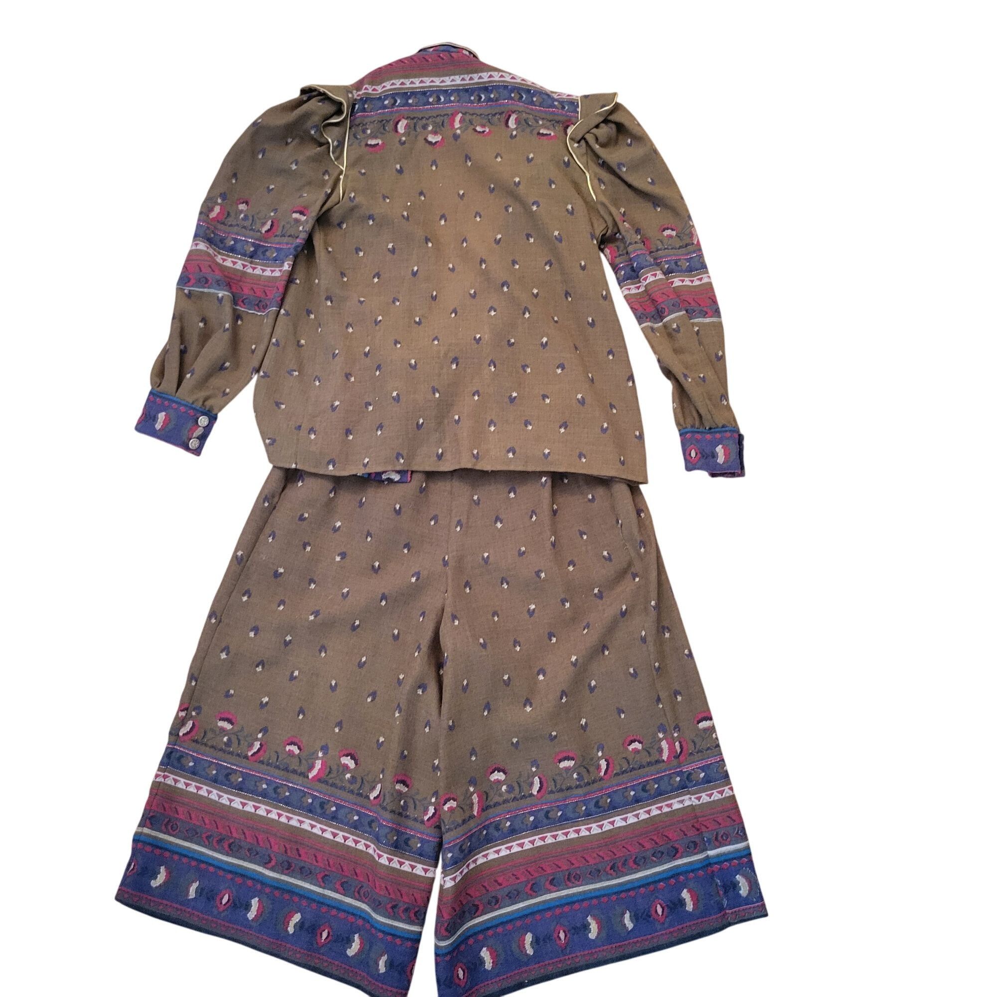 Vintage Vintage Joseph Piselli Bal De Grace 2 Piece Set 8 Paisley Pr Size M / US 6-8 / IT 42-44 - 5 Thumbnail