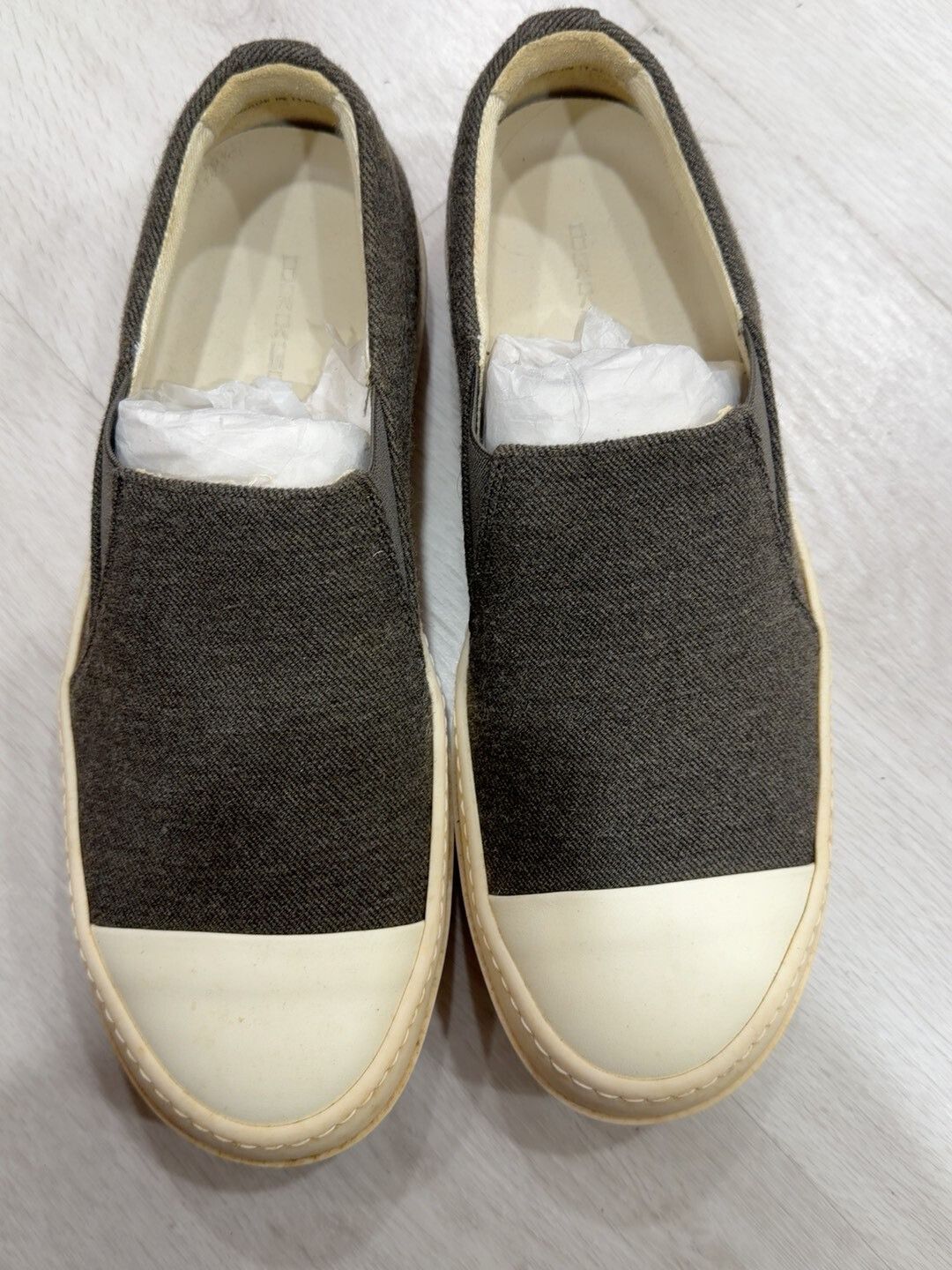 Rick Owens Rick Owens Canvas Slip-On Sneakers Size US 10 / EU 43 - 1 Thumbnail