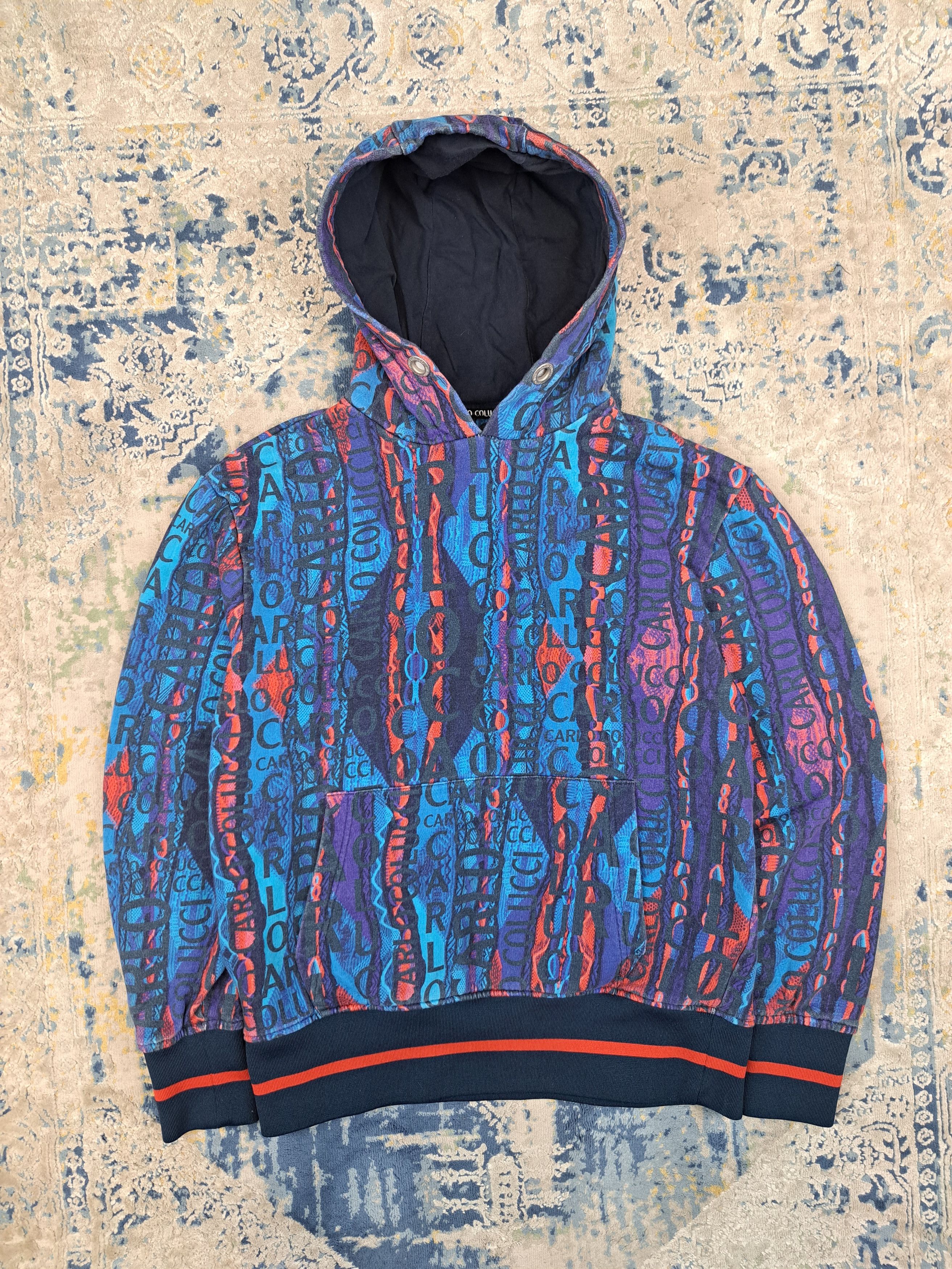Carlo Colucci Carlo Colucci Multicolor Hoodie Coogi Style Avant Garde Size US M / EU 48-50 / 2 - 1 Thumbnail