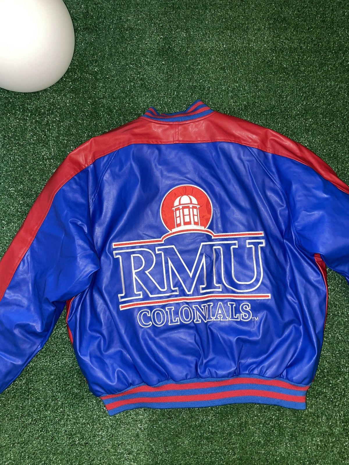 Steve And Barrys Vintage Y2K Robert Morris Steve & Barry’s Bomber Jacket Size US L / EU 52-54 / 3 - 3 Thumbnail