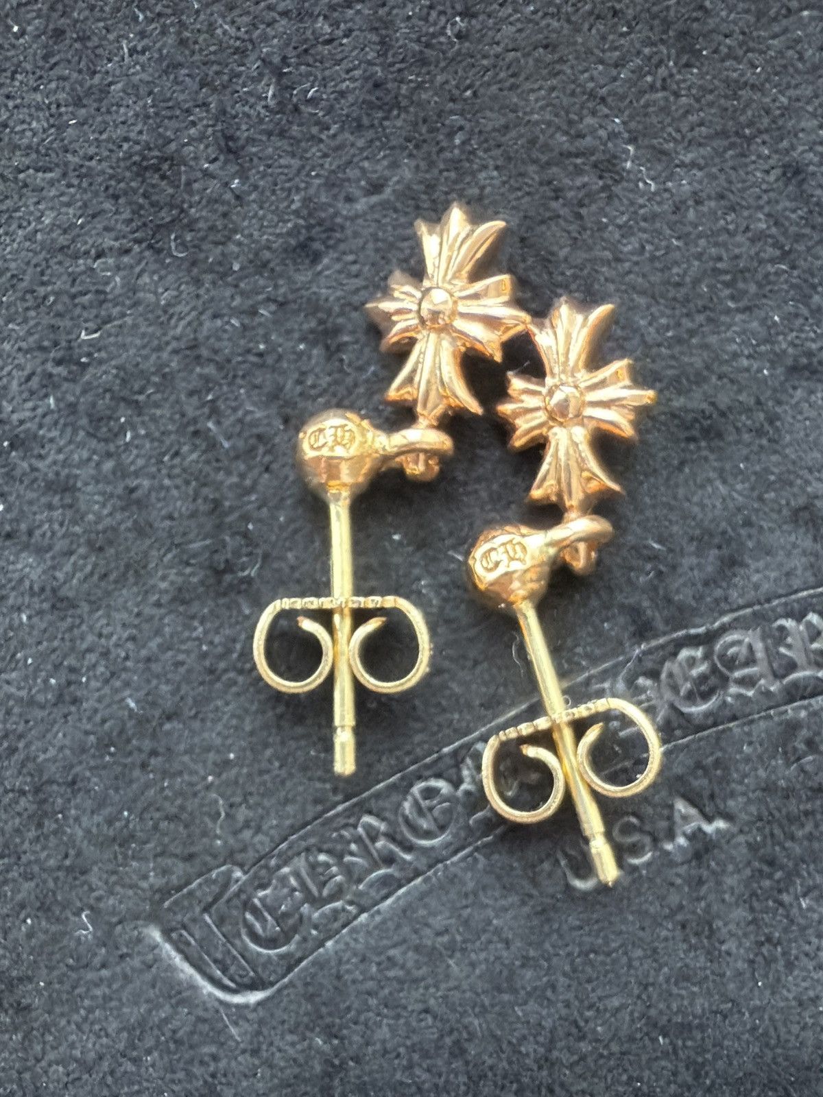 Chrome Hearts Chrome Hearts 22K Tiny E earrings pair Size ONE SIZE - 8 Thumbnail