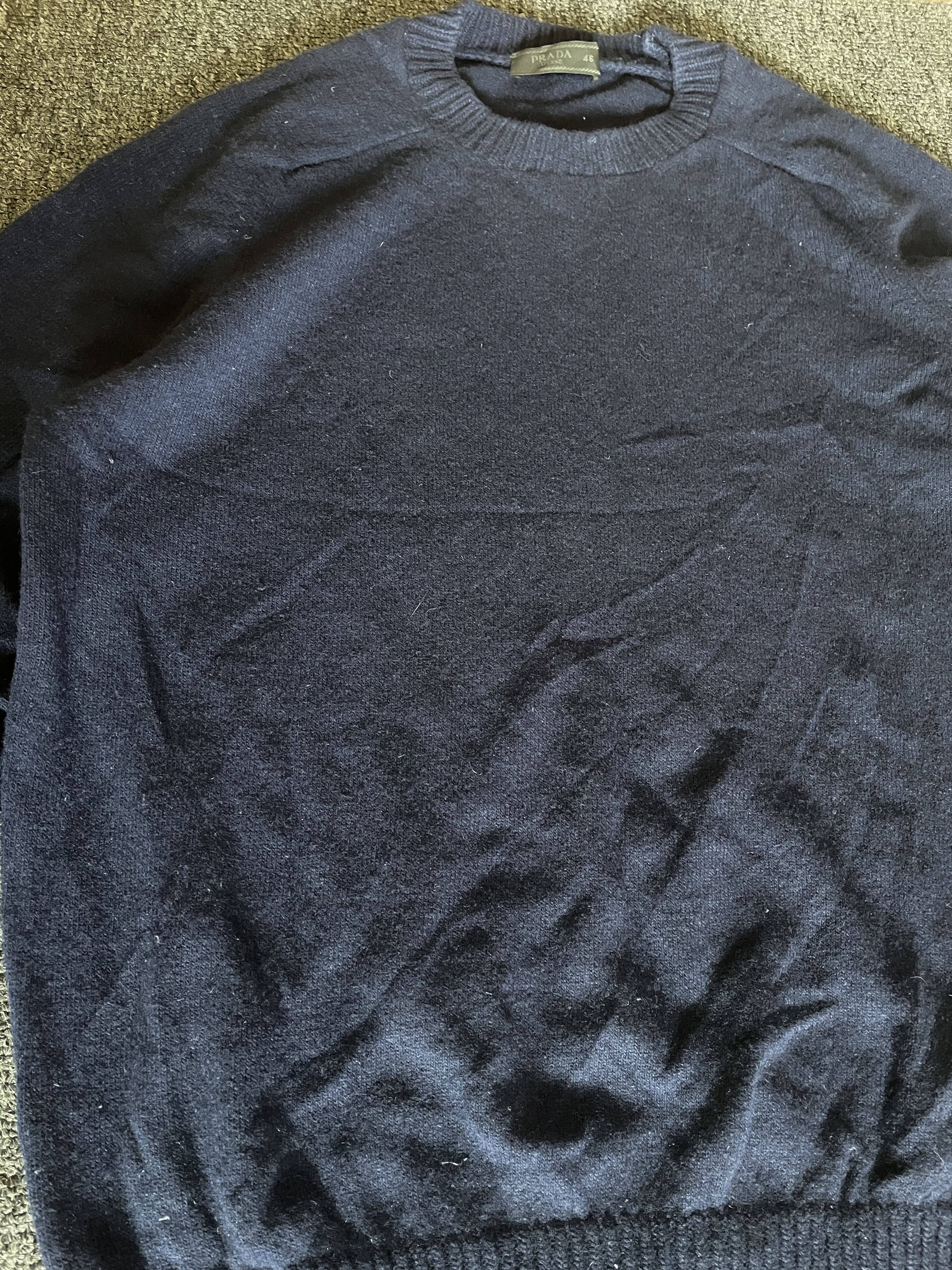 Prada Prada blue wool pullover Sweatshirts size 46 Unisex Size US S / EU 44-46 / 1 - 2 Thumbnail