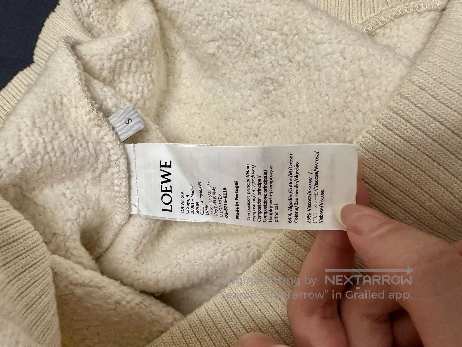 Loewe loewe beige hoodie size small for sale. Size US S / EU 44-46 / 1 - 4 Thumbnail