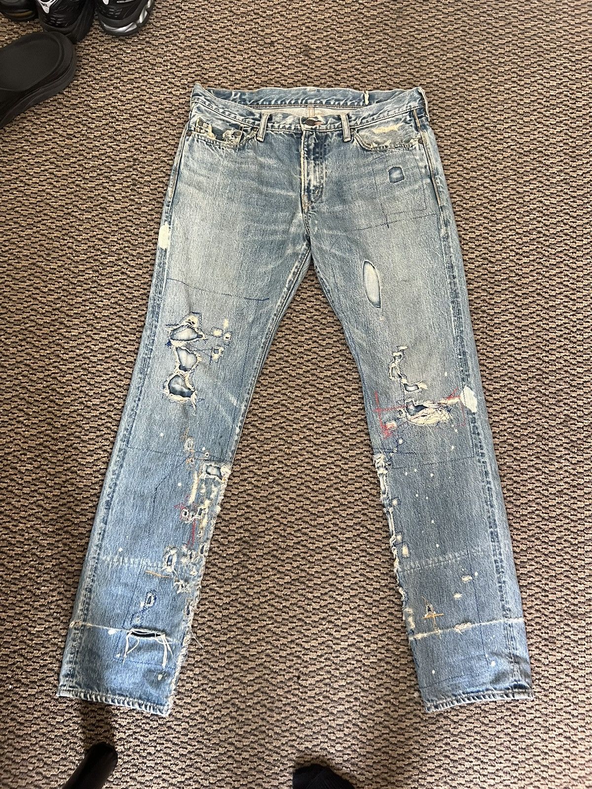Kapital Kountry Kapital patch work jeans Size US 34 / EU 50 - 1 Thumbnail