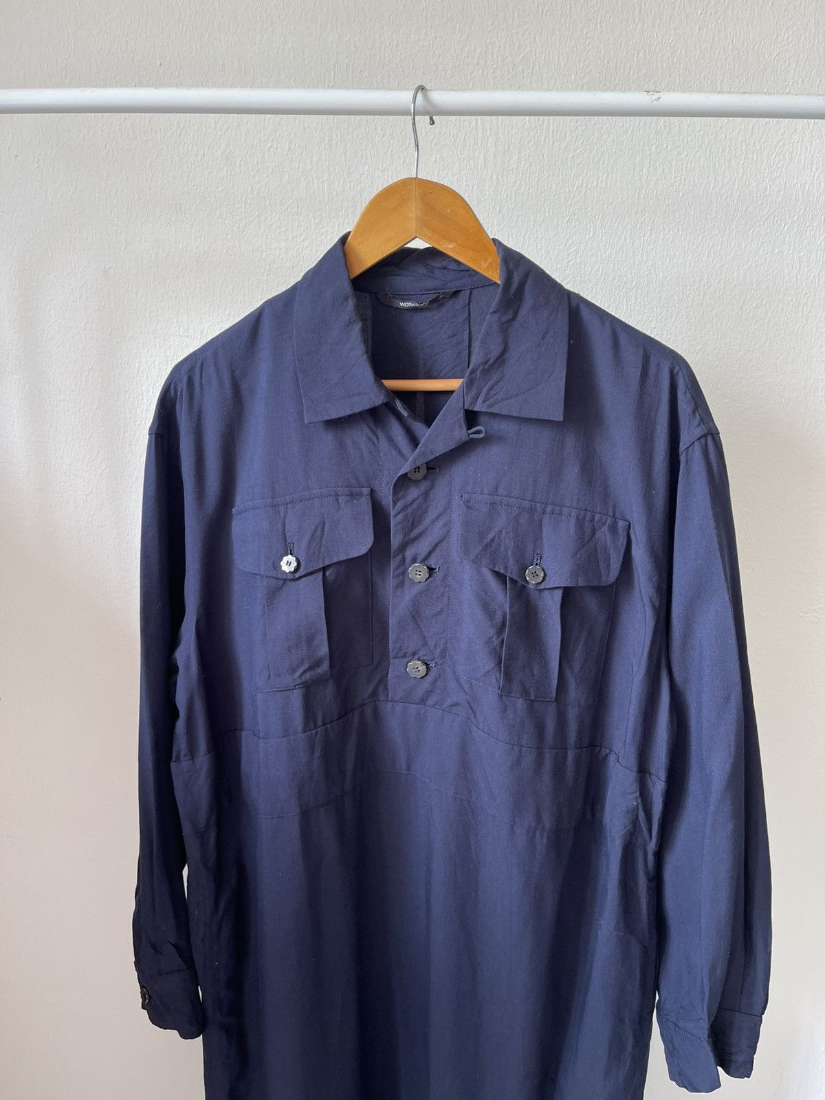 Yohji Yamamoto 90s WorkShop Yohji Yamamoto Rayon Dress A4 Size L / US 10 / IT 46 - 7 Thumbnail