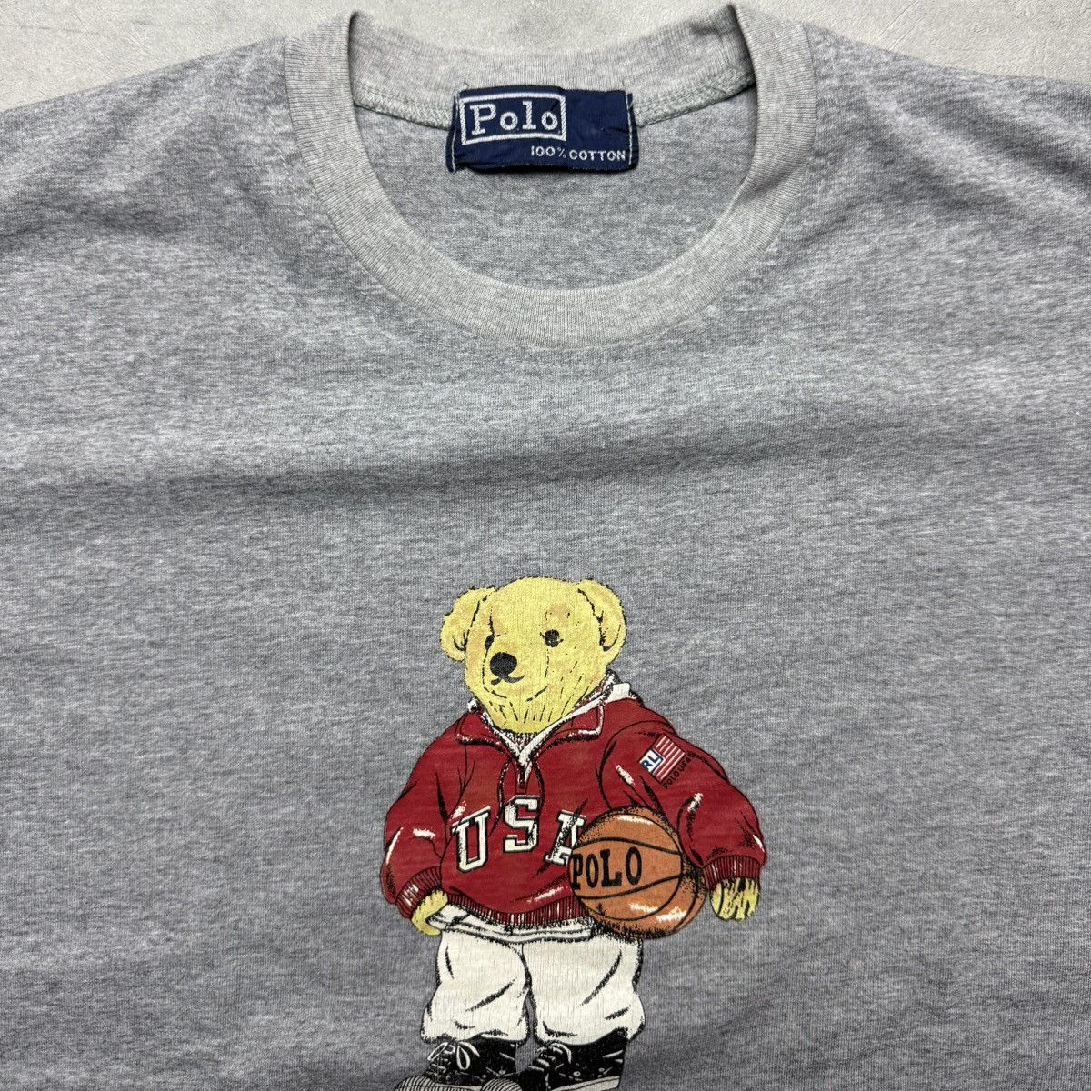 Polo Ralph Lauren Vintage Polo Bear Polo Sport Basketball T Shirt Size US S / EU 44-46 / 1 - 4 Thumbnail