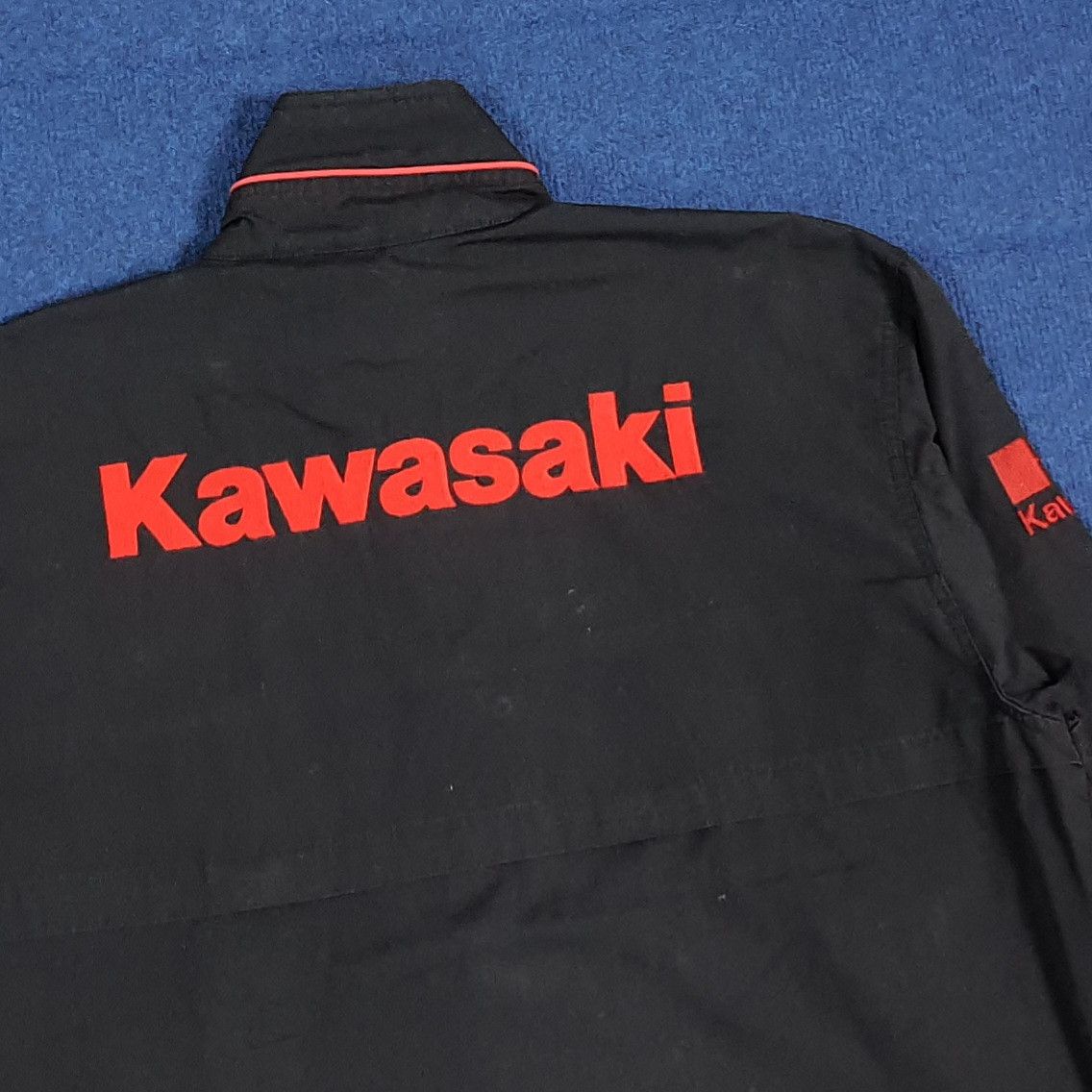 Japanese Brand Vintage KAWASAKI Japan Motorsports Custom Jacket C282N30 Size US L / EU 52-54 / 3 - 2 Thumbnail