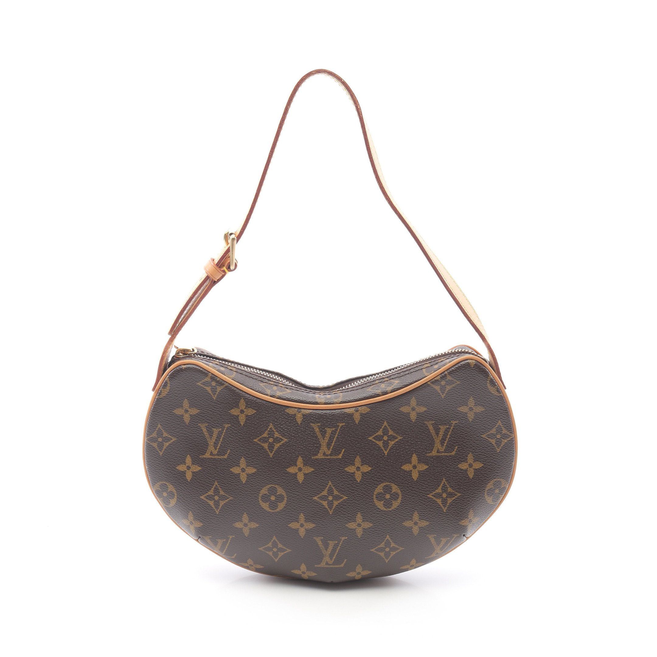 Louis Vuitton Louis Vuitton Pochette Croissant Monogram Shoulder Bag Leather Brown Size ONE SIZE - 1 Thumbnail