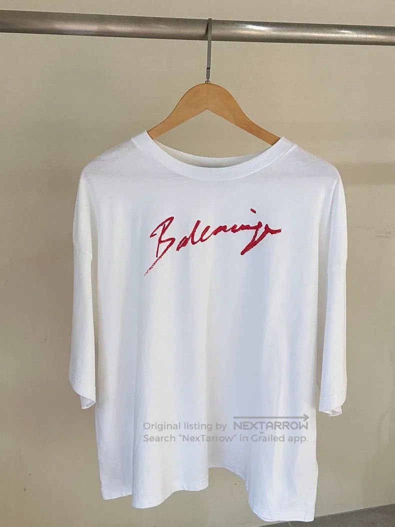 Balenciaga Balenciaga Red letter printed T-shirt Size US S / EU 44-46 / 1 - 2 Thumbnail
