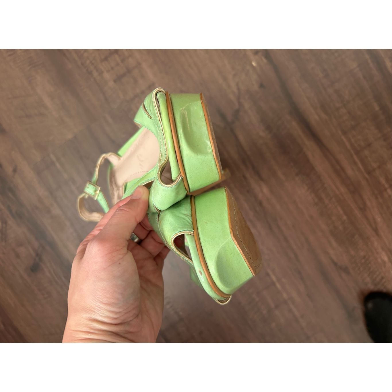 Vince Camuto Vince Camuto Trinna Mint Green Patent Heels Pumps, Size 8.5, Size US 8.5 / IT 38.5 - 6 Thumbnail