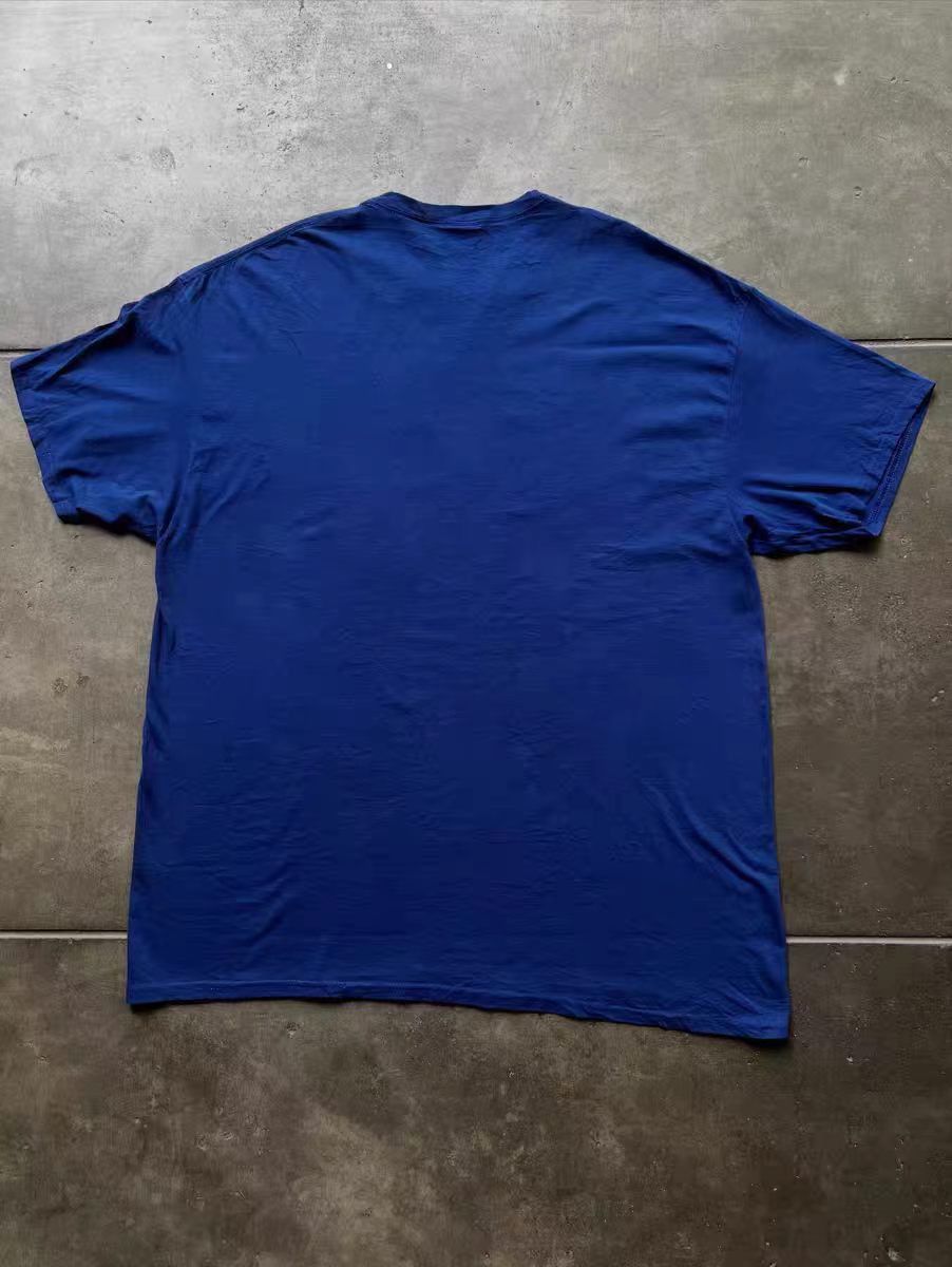 Vintage Blue Washed Vintage-Print Cotton T-Shirt Size US M / EU 48-50 / 2 - 2 Thumbnail
