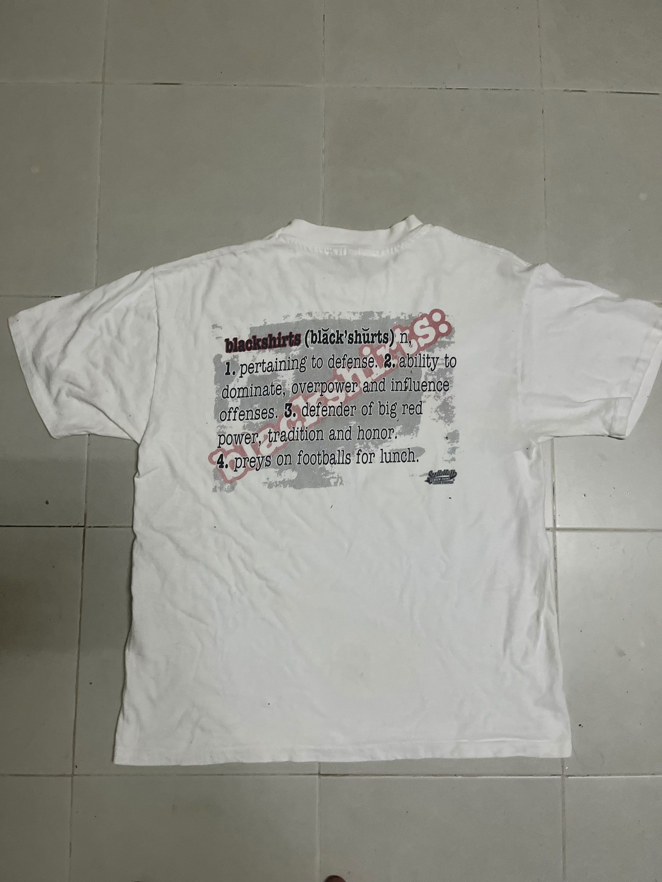 Vintage Vintage Statement Tee 90s Single Stitch Size US L / EU 52-54 / 3 - 3 Thumbnail