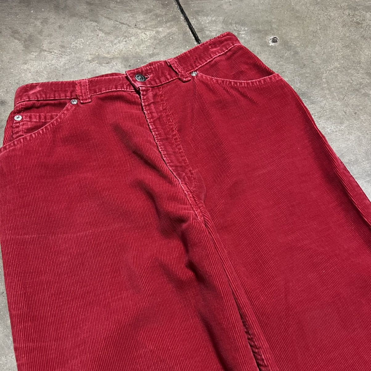 Levi's Vintage 70s Levi’s Red Corduroy Pants Straight Western USA Size US 27 - 8 Thumbnail