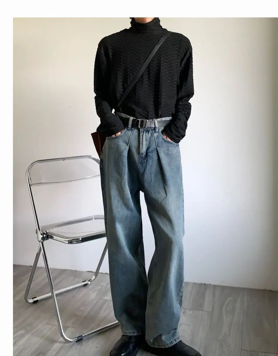 Japanese Brand × Jean Retro loose high street wide leg jeans Size US 32 / EU 48 - 6 Thumbnail