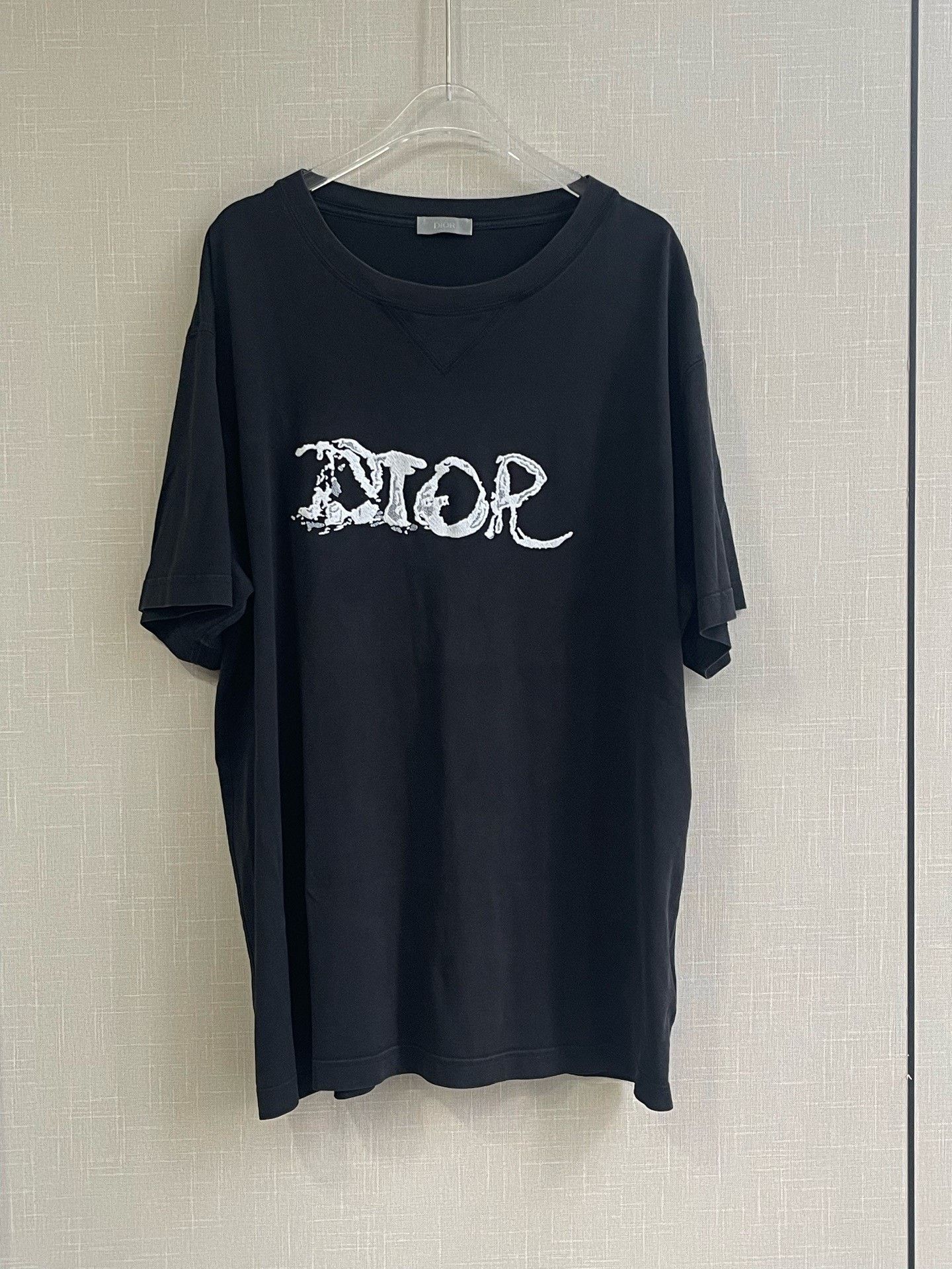 Dior Dior Embroidered Logo Short Sleeve T-Shirt Size US XL / EU 56 / 4 - 1 Thumbnail