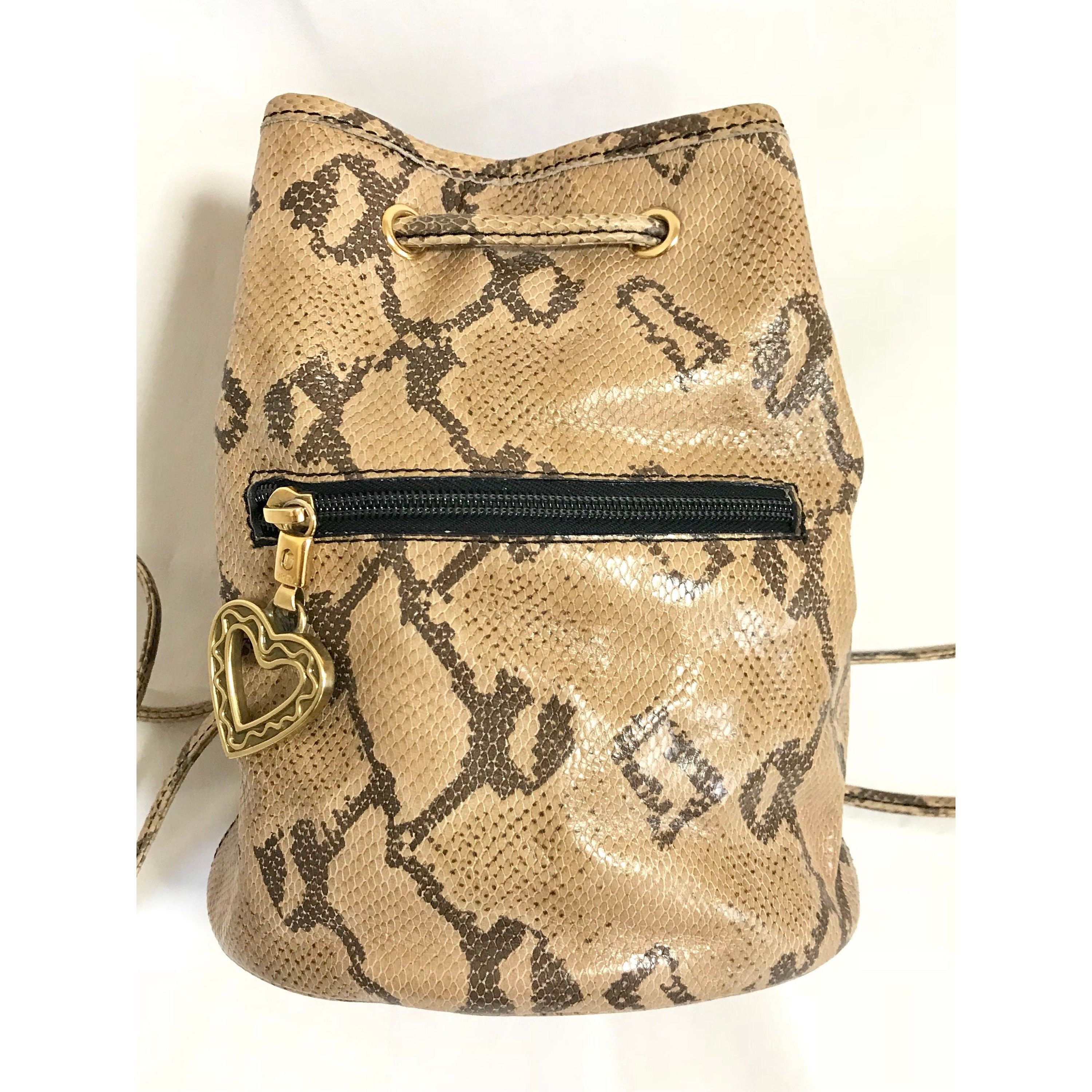 Moschino Vintage MOSCHINO by redwall snakeskin print leather mini bag Size ONE SIZE - 3 Thumbnail