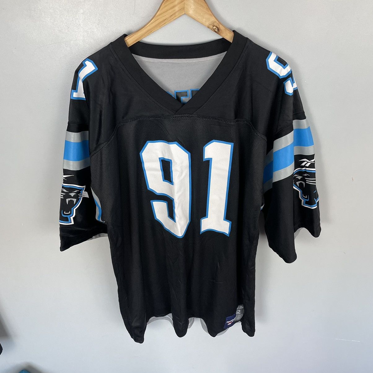 NFL × Vintage Kevin Greene Reebok bilateral Jersey Carolina Panthers #91 Size US L / EU 52-54 / 3 - 3 Thumbnail