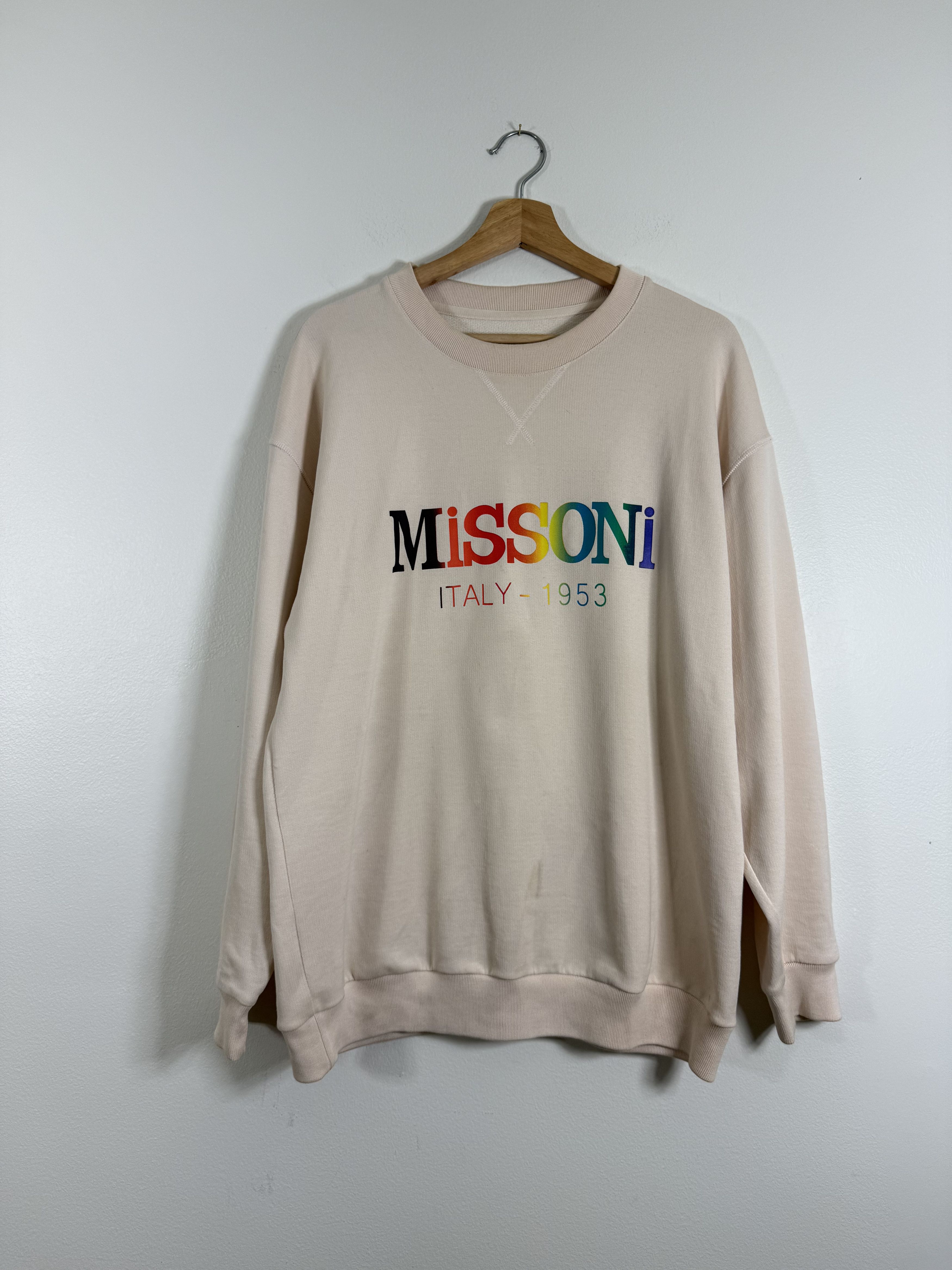 Missoni Tan Mult-Color Logo Sweatshirt Size US S / EU 44-46 / 1 - 3 Thumbnail