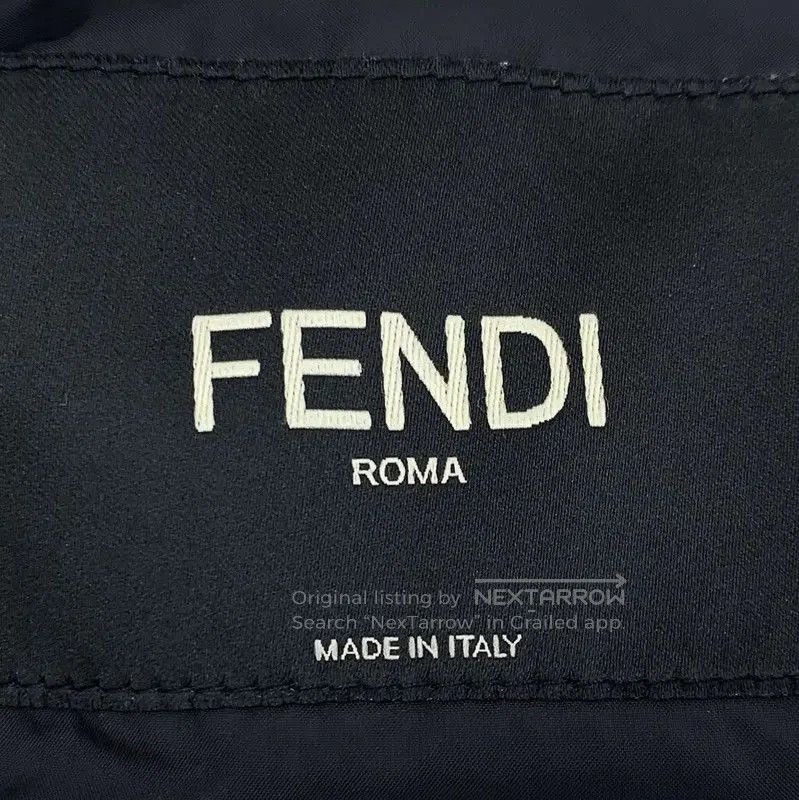 Fendi Fendi Black XL Men's Outerwear with Hood . Size US XL / EU 56 / 4 - 5 Thumbnail