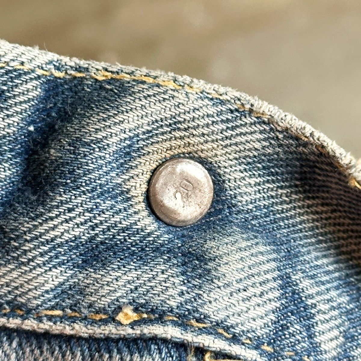 Lee × Vintage Vintage Lee THRASHED Sashiko Patchwork Repair Denim Size US 33 - 7 Thumbnail