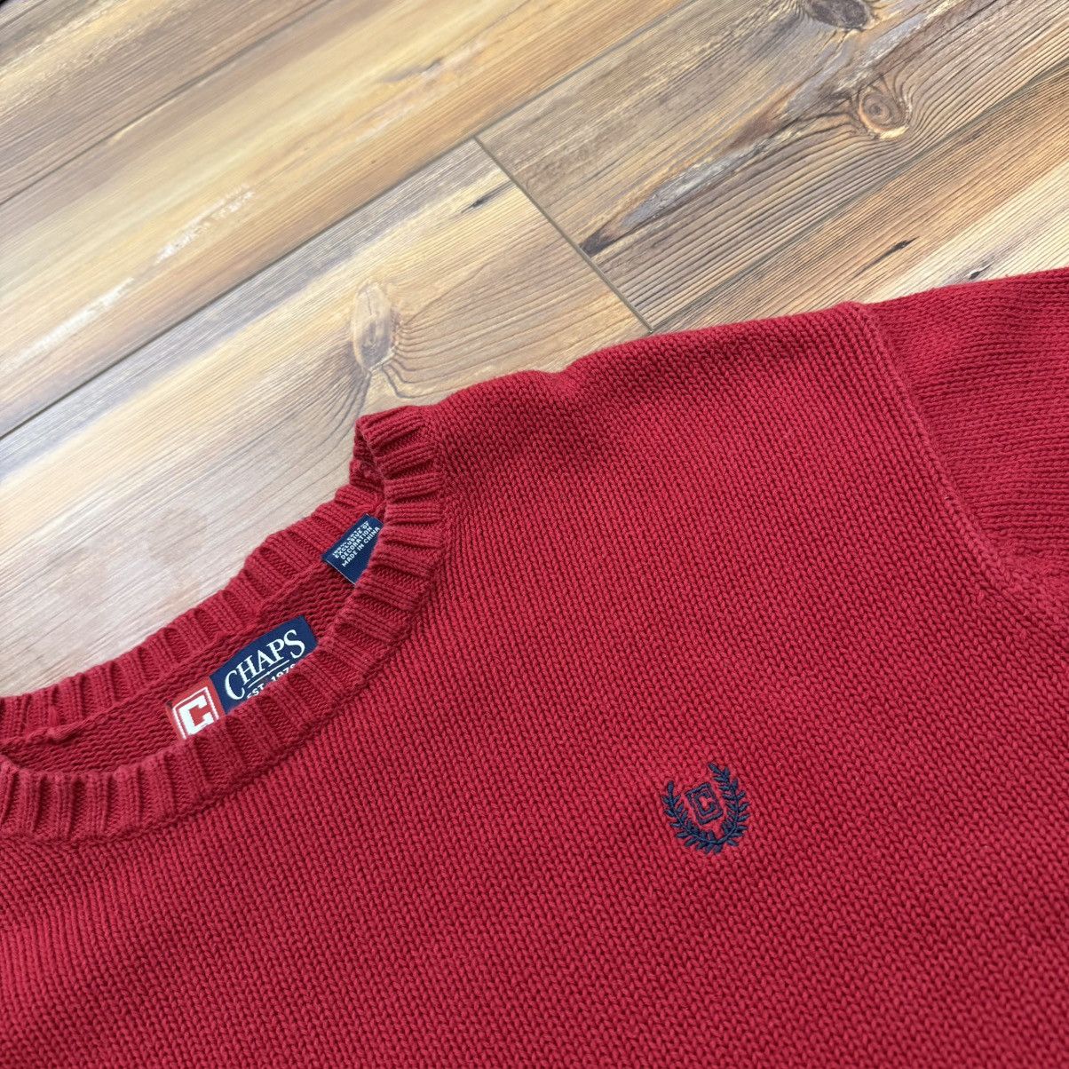 Polo Ralph Lauren Vintage Red Polo Ralph Lauren Chaps Knit Sweater Size US XL / EU 56 / 4 - 2 Thumbnail