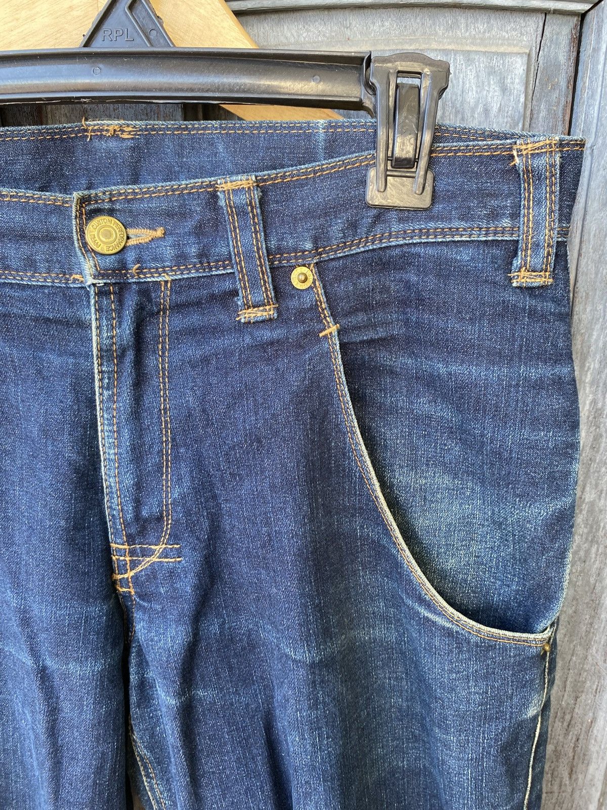 PPFM PPFM Denim Hidden Kimono Print & Gold Zipper Made in Japan Size US 30 / EU 46 - 5 Thumbnail