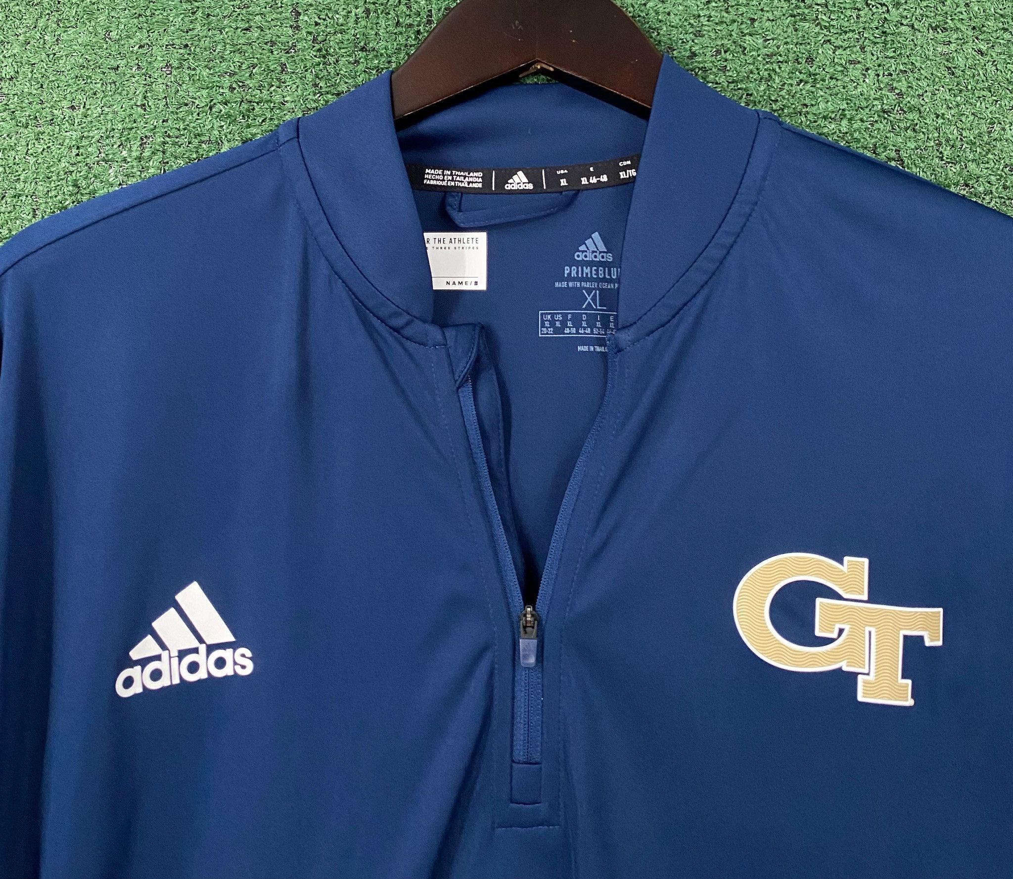 Adidas Adidas Georgia Tech Yellow Jackets 1/4 Zip Athletic Shirt XL Size US XL / EU 56 / 4 - 2 Thumbnail