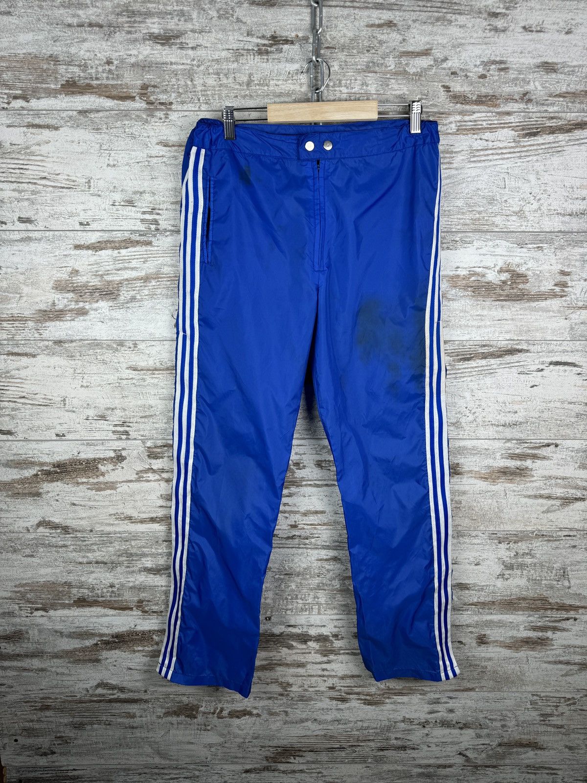 Adidas × Vintage Mens Vintage Adidas stripes pants very rare sweatpants Size US 32 / EU 48 - 1 Thumbnail