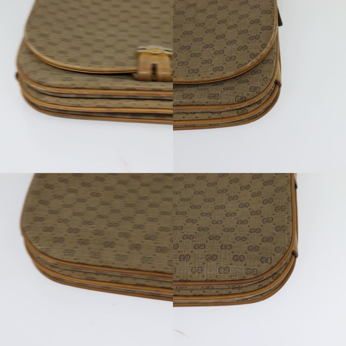 Gucci GUCCI Micro GG Supreme Shoulder Bag Pvc Beige Gold 001 406 Size ONE SIZE - 10 Thumbnail