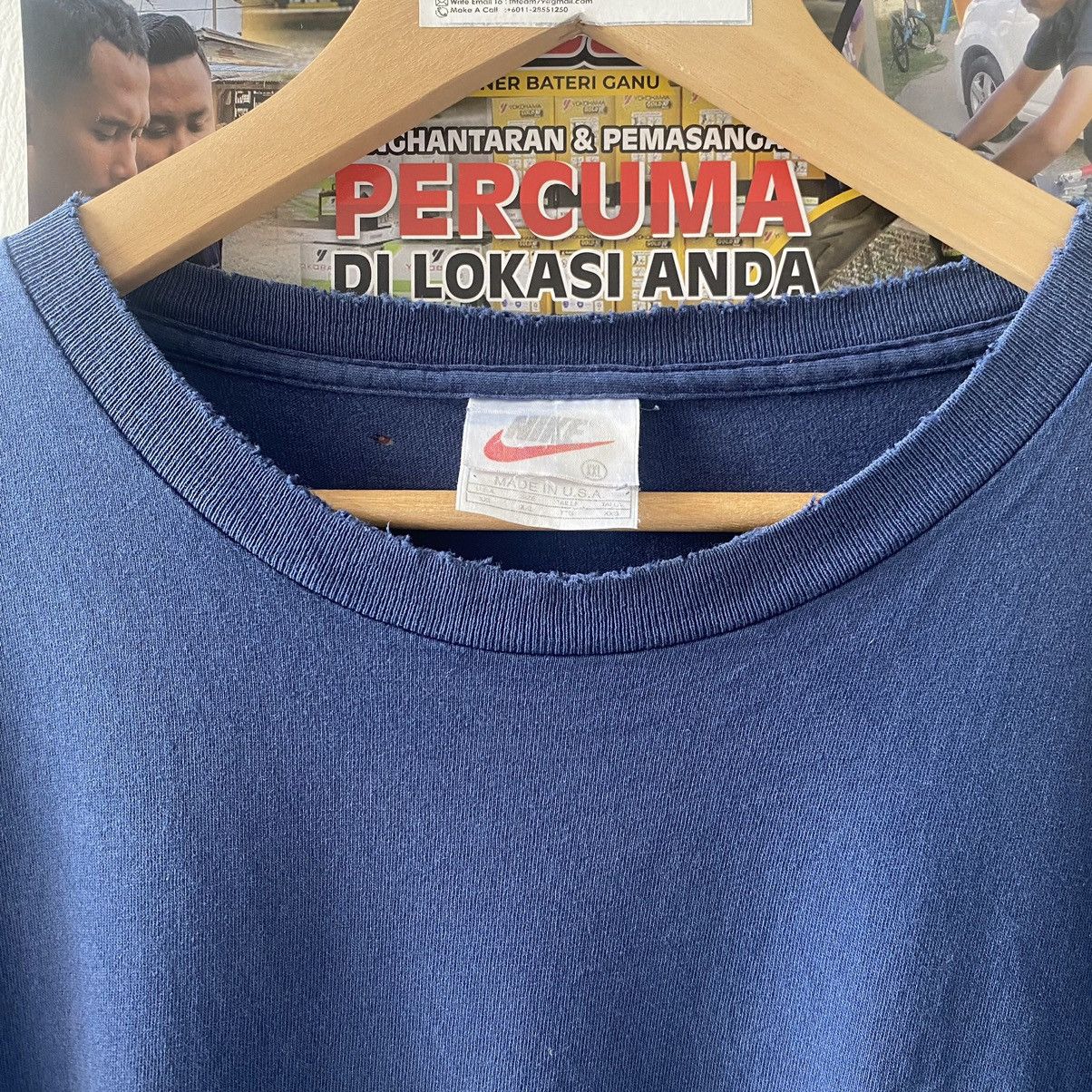Nike × Vintage Nike x Vintage 90' x Made In USA x Small Logo Size US XXL / EU 58 / 5 - 5 Thumbnail