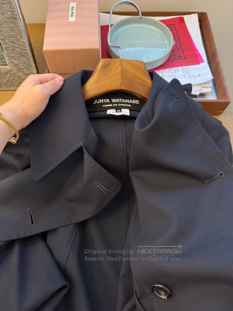 Junya Watanabe Junya Watanabe Black Windproof Cloak Style Size XS / US 0-2 / IT 36-38 - 2 Thumbnail