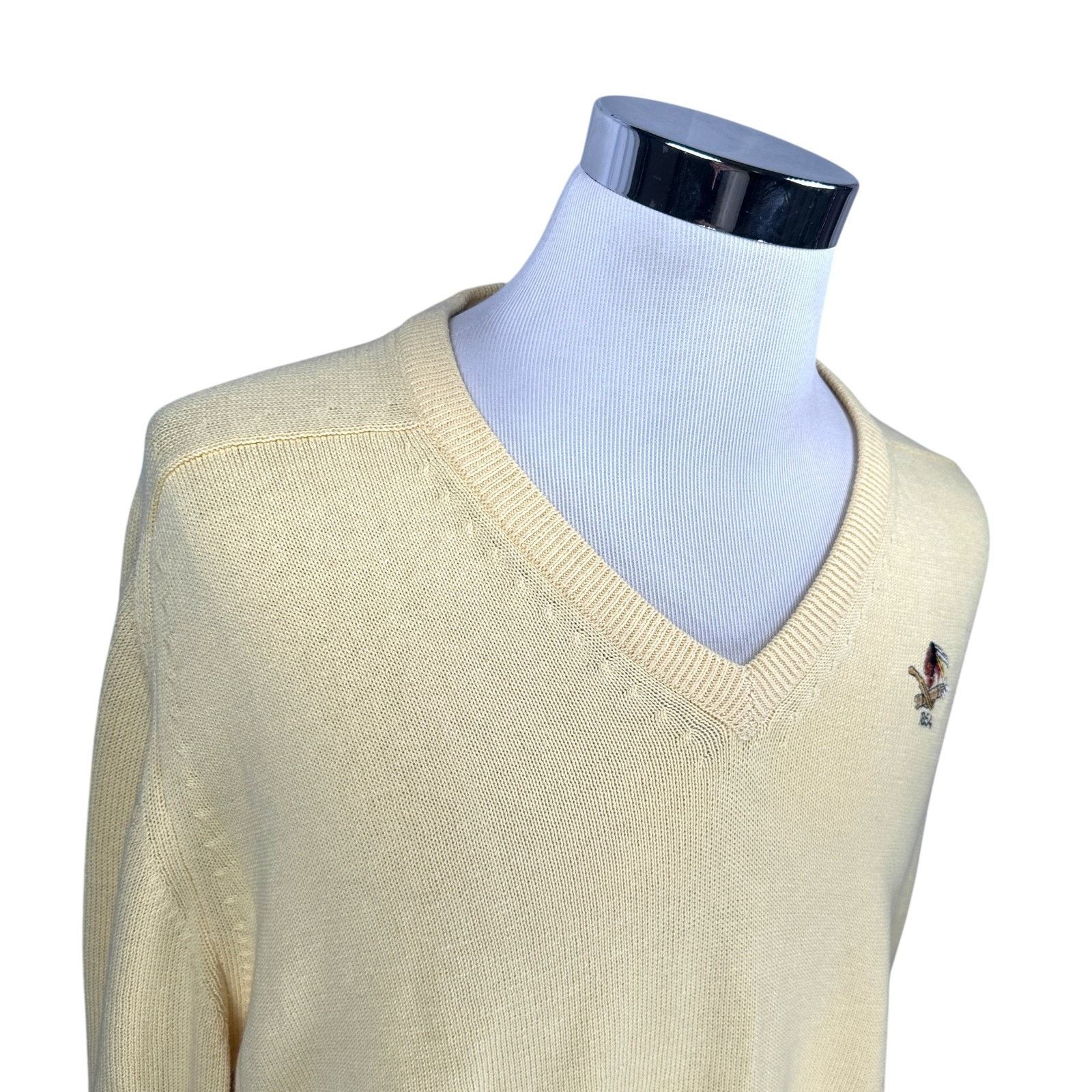 Other Vintage Izod Club Sweater Men's XL Yellow Philadelphia 80s Size US XL / EU 56 / 4 - 2 Thumbnail