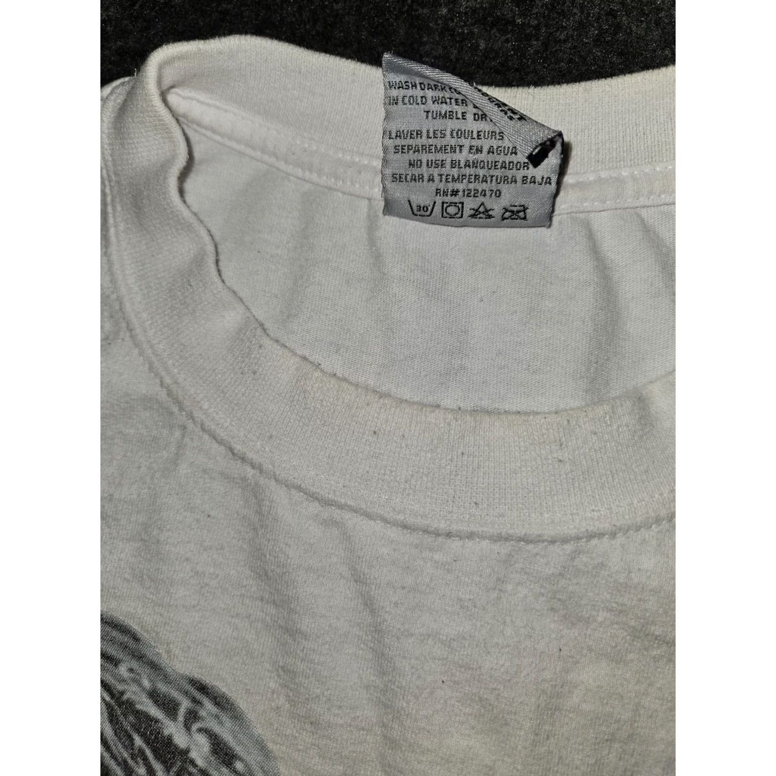 Vintage Shaka Wear T-Shirt Graphic Print Men's 3XL White I Am Hip Hop Shirt Hip Hop Logo Crew Neck Short Sleeve Mens 3XL White Graphic Print Size US XXL / EU 58 / 5 - 7 Thumbnail