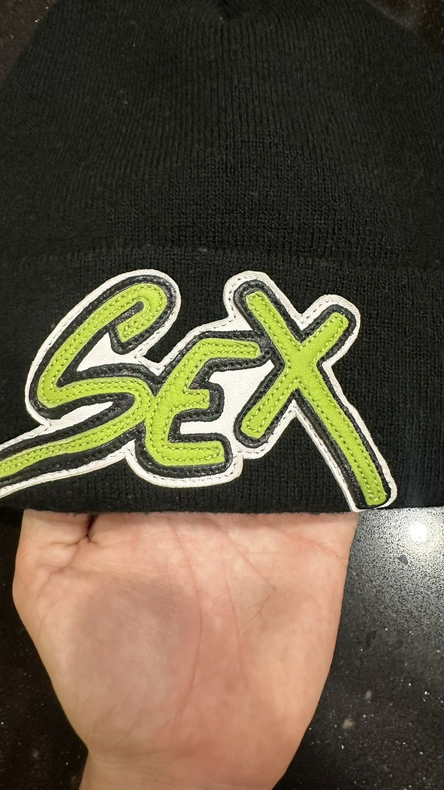 Chrome Hearts Chrome Hearts Multi Patch Sex Beanie Size ONE SIZE - 6 Thumbnail