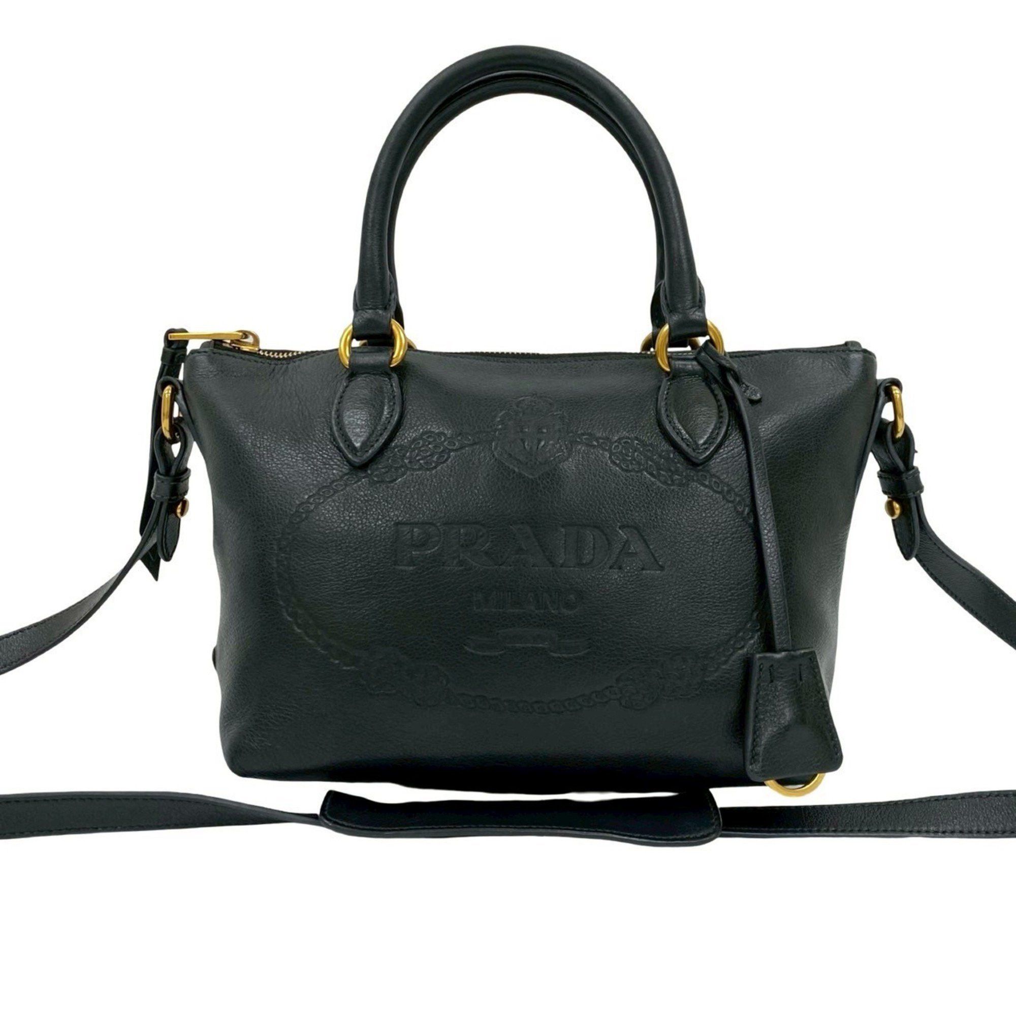 prada 2 way tote bag Prada 2way Leather Tote Shoulder Bag | D