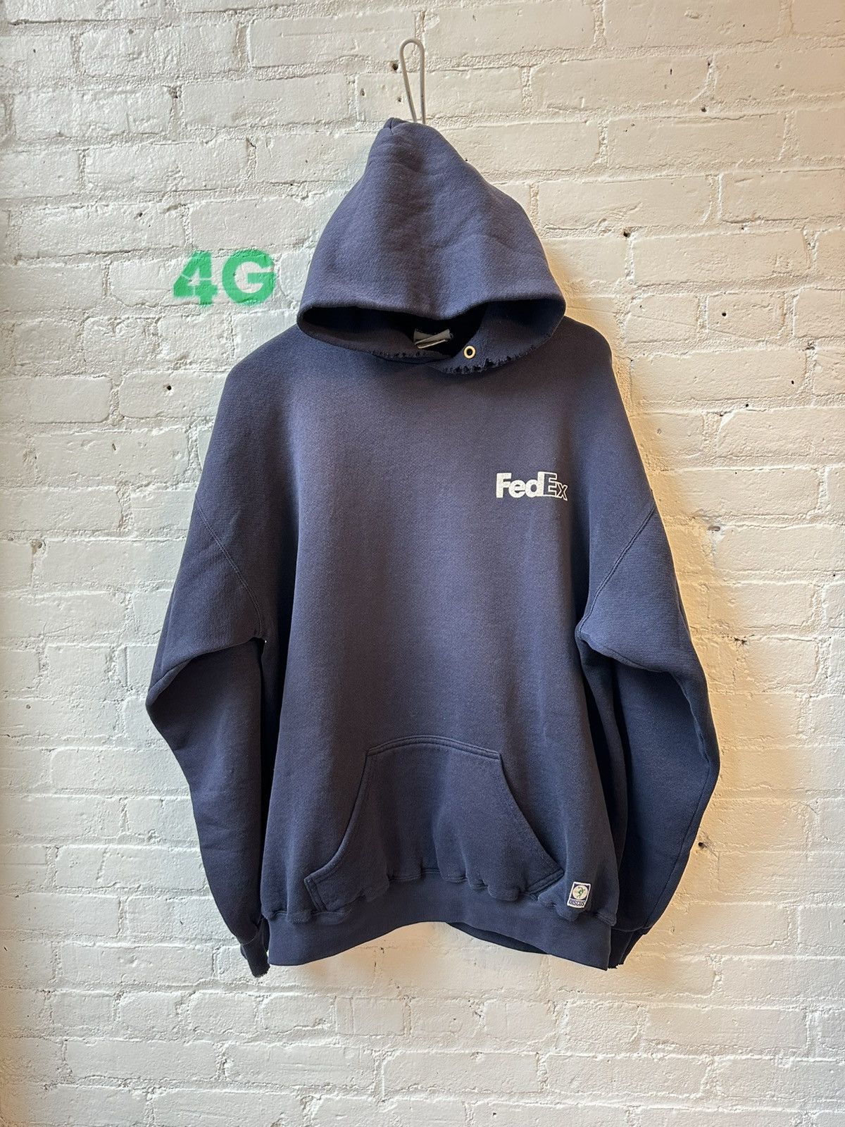 Vintage VINTAGE THRASHED FEDEX HOODIE 4G Size US XL / EU 56 / 4 - 2 Thumbnail