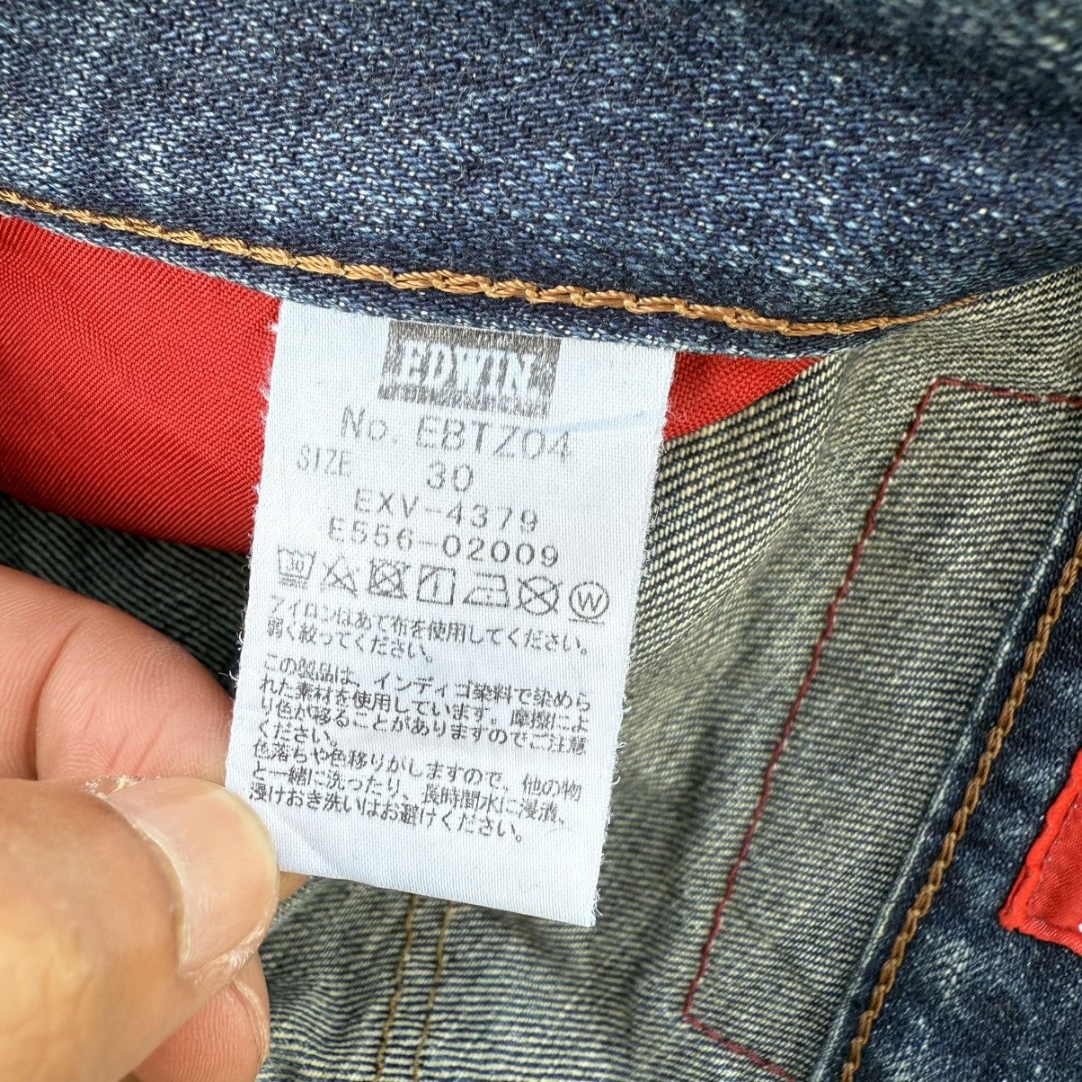 Edwin W32 VINTAGE EDWIN BLUE TRIP DENIM JEANS PANTS Size US 32 / EU 48 - 17 Thumbnail