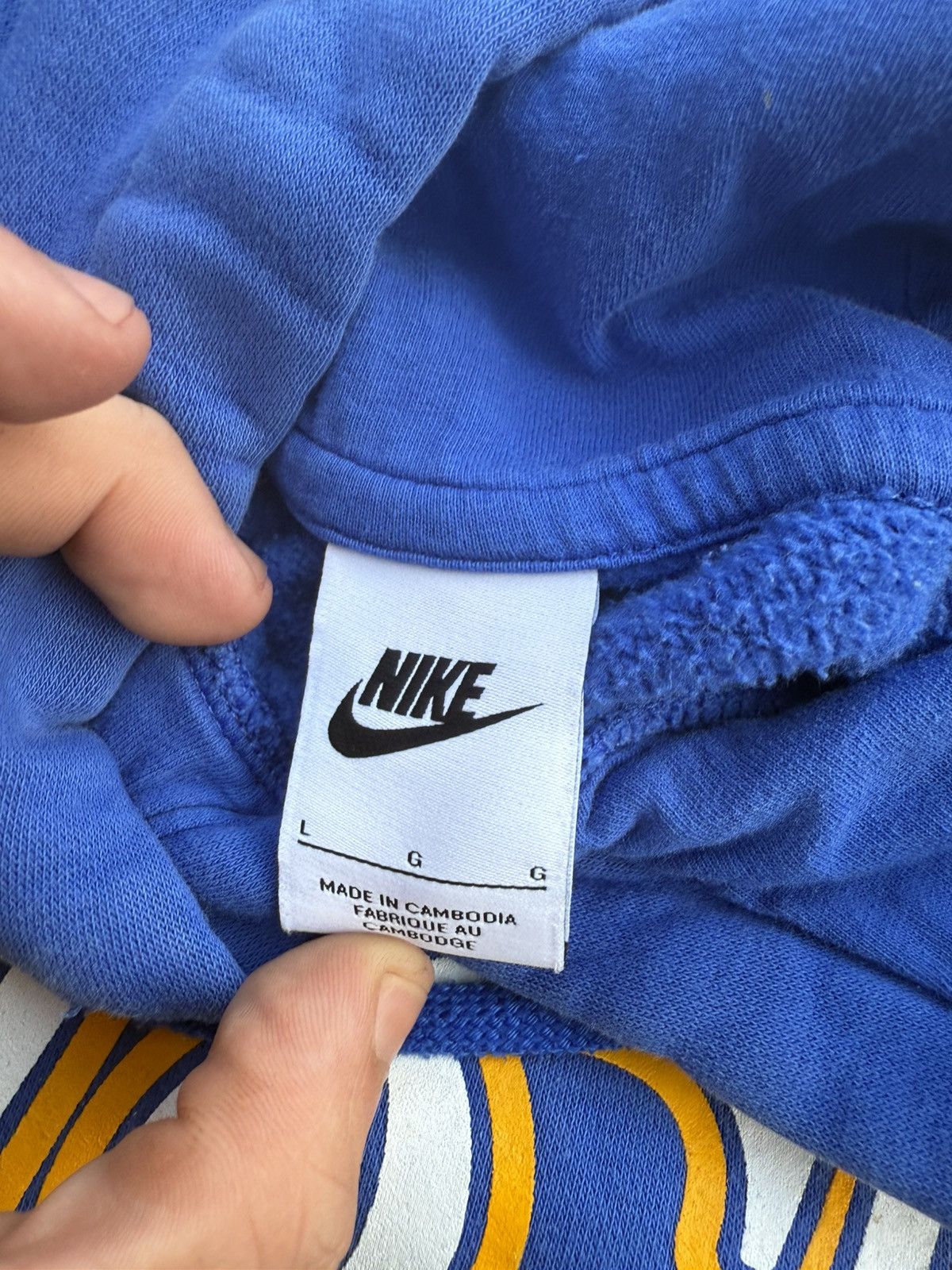 Nike Blue Nike indoor track hoodie Size US L / EU 52-54 / 3 - 4 Thumbnail