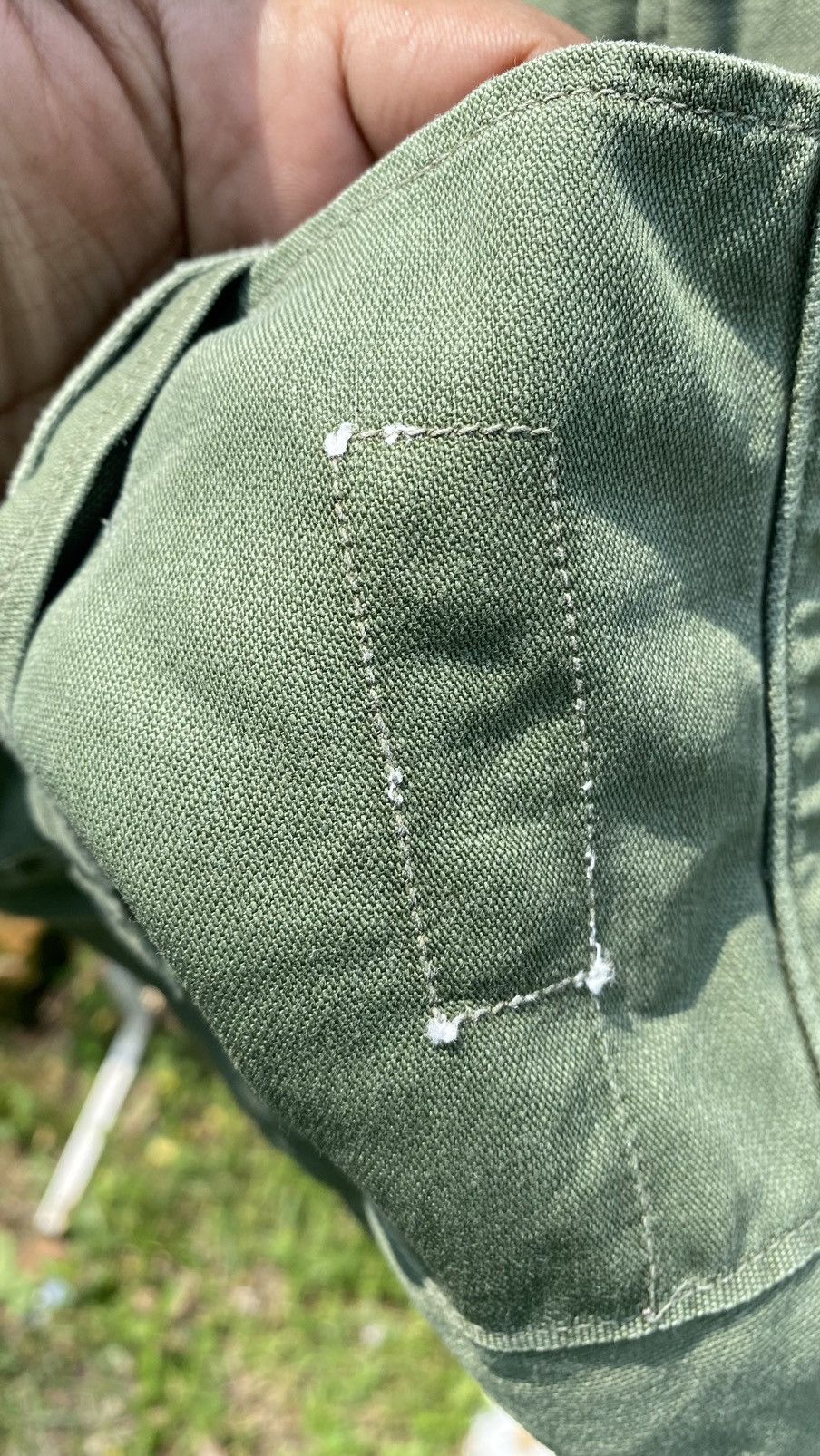 Vintage Vintage Army Cotton Shirt Size ONE SIZE - 9 Thumbnail