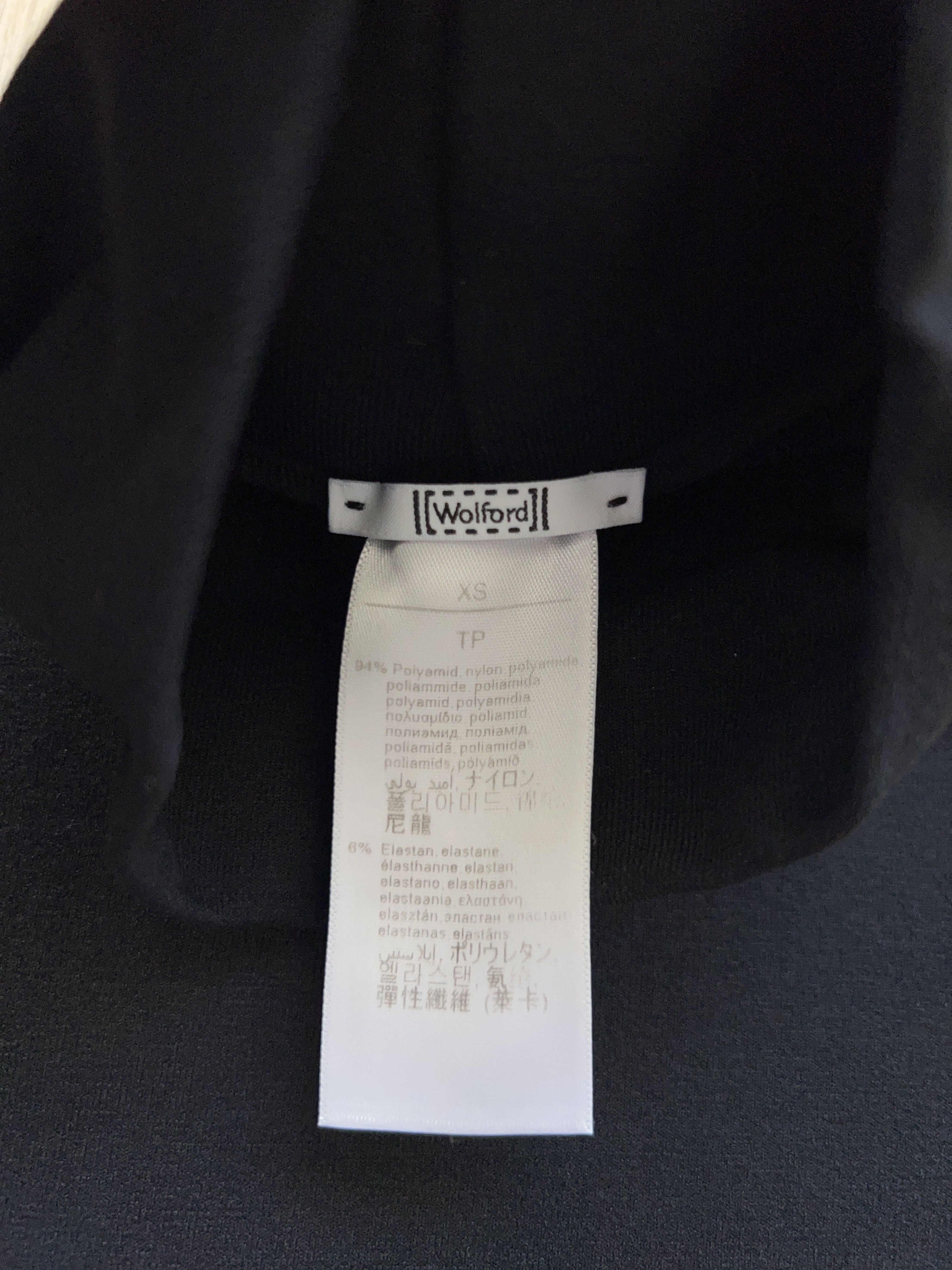 Designer × Wolford Womens Black Long Sleeve Dress Polyamide Turtleneck XS Size XS / US 0-2 / IT 36-38 - 3 Thumbnail