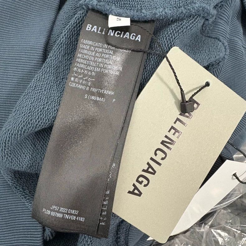 Balenciaga Balenciaga Embroidered smog blue pullover sweater Size US S / EU 44-46 / 1 - 4 Thumbnail