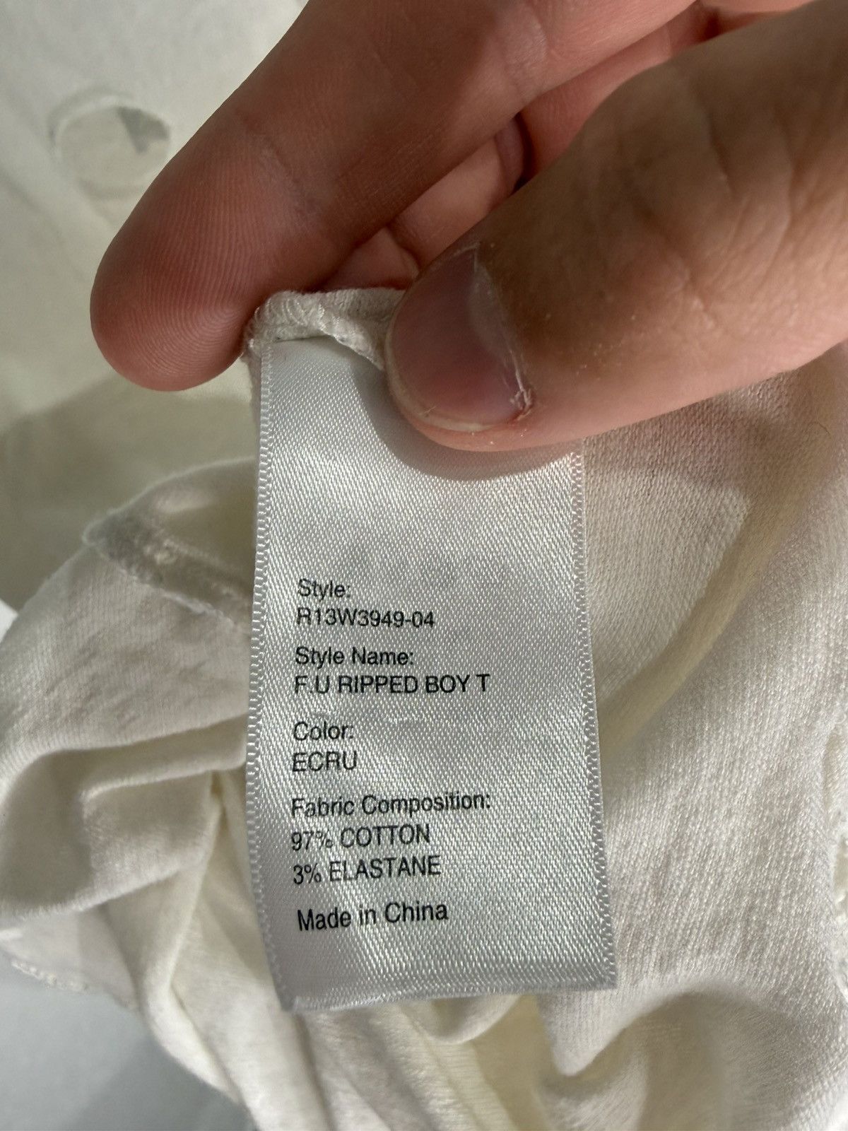 R13 R13 F.U. Ripped Boy Tee Size M / US 6-8 / IT 42-44 - 8 Thumbnail