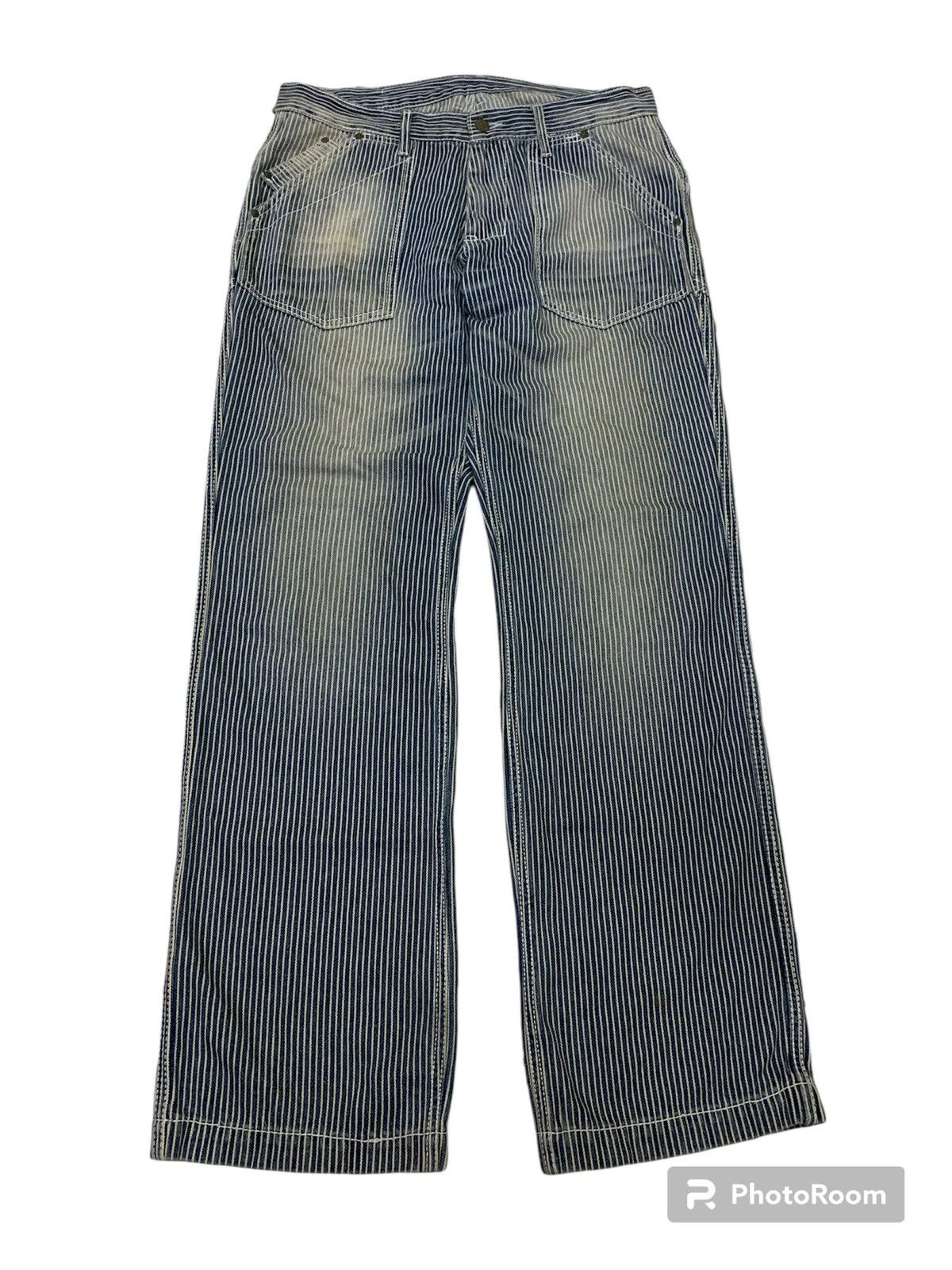 image of Archival Clothing x Vintage Japanese Bridge Hickory Stripe Bush Pant, Men's (Size 33)