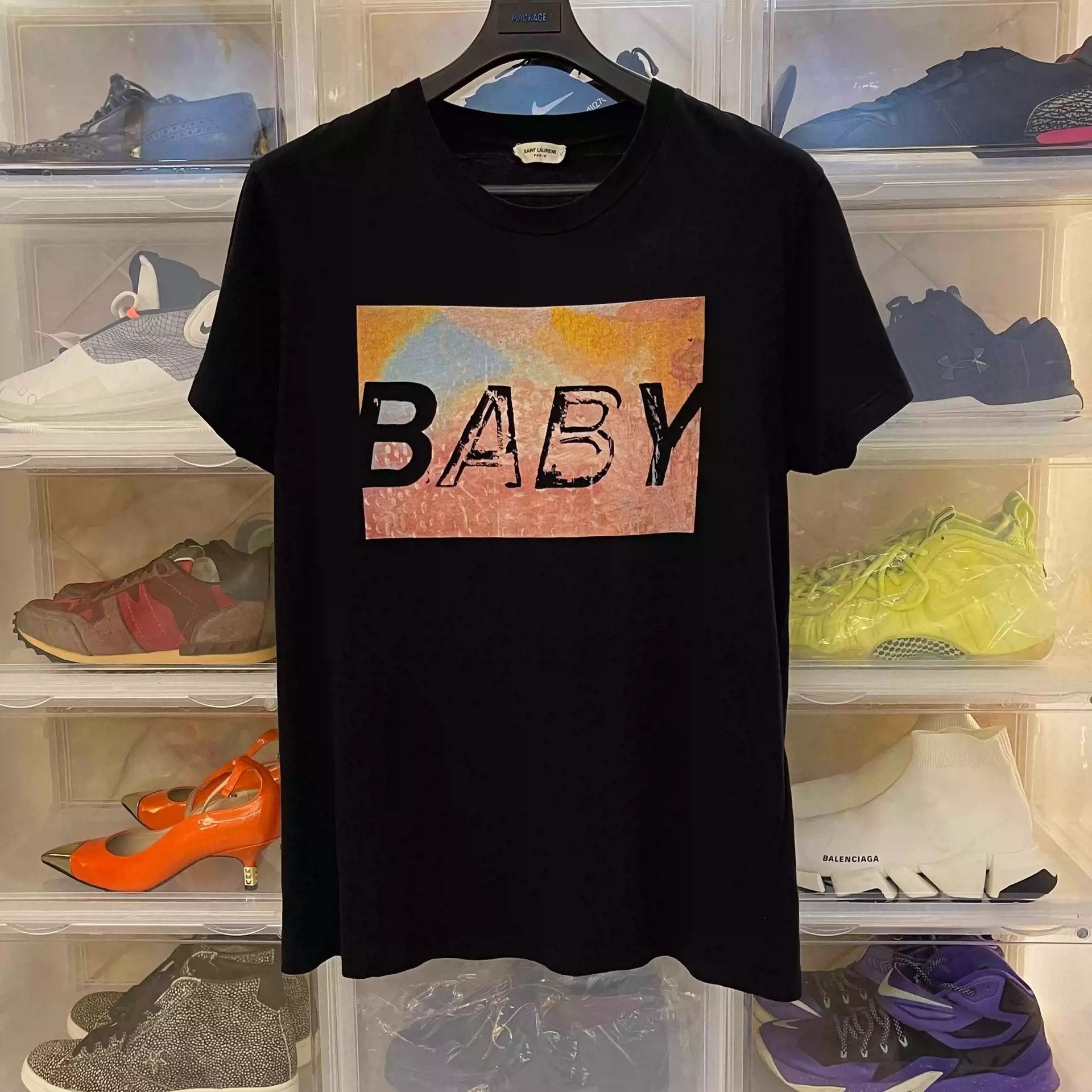 Saint Laurent Paris Saint Laurent Saint Laurent men s printed short sleeve T shirt Grailed