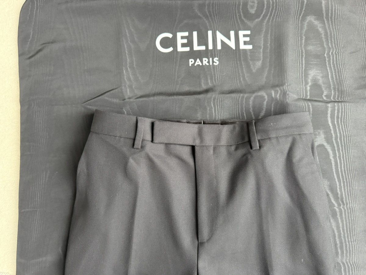 Celine FW19 Celine black 💯% wool trousers pants Hedi Slimane 28 29 Size 25" / US 0 / IT 36 - 17 Thumbnail