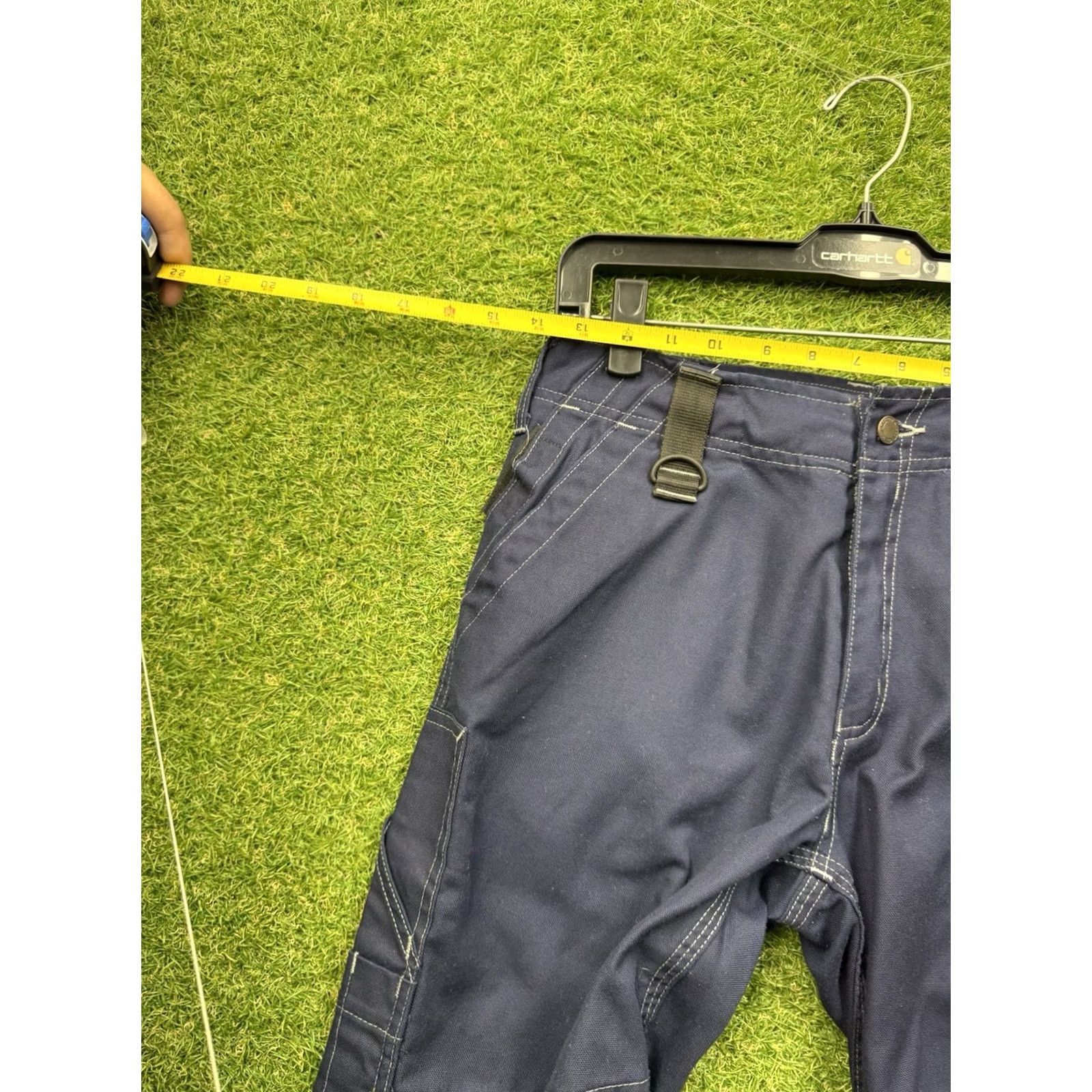Vintage Mascot Mens Pants Cargo Pockets Workwear Blue 28x30 Regular Front Flat Relaxed Vintage No NWOT" Size US 28 / EU 44 - 3 Thumbnail