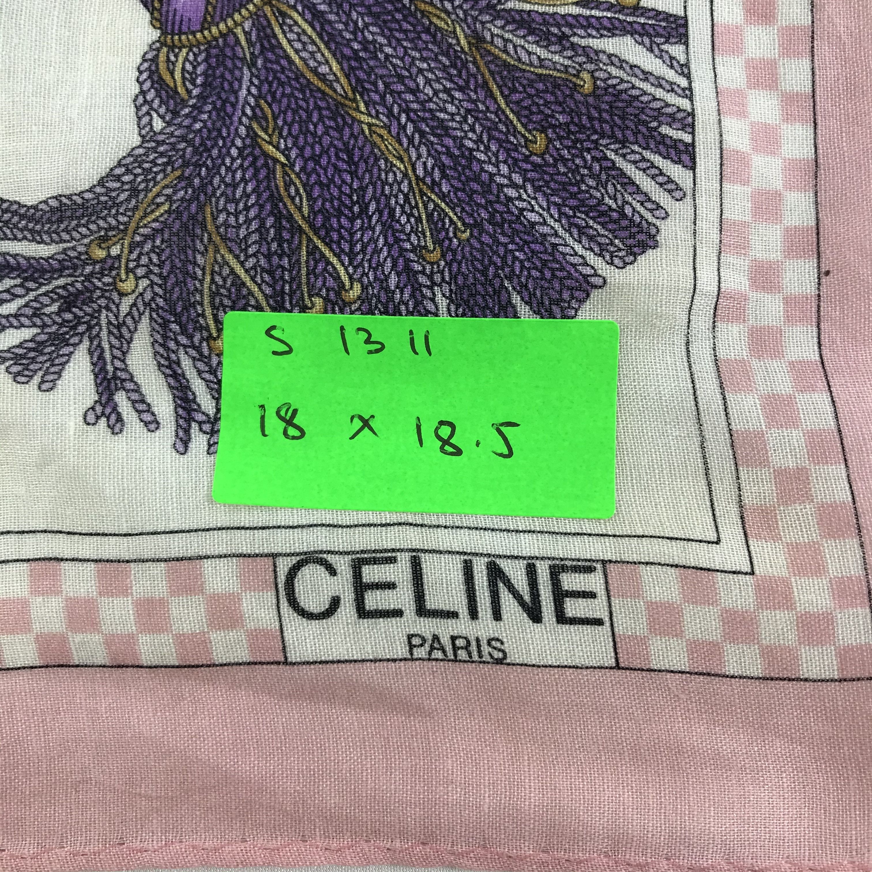 Celine × Vintage Celine Bandana / Handkerchief / Neckerchief - S1311 Size ONE SIZE - 5 Thumbnail