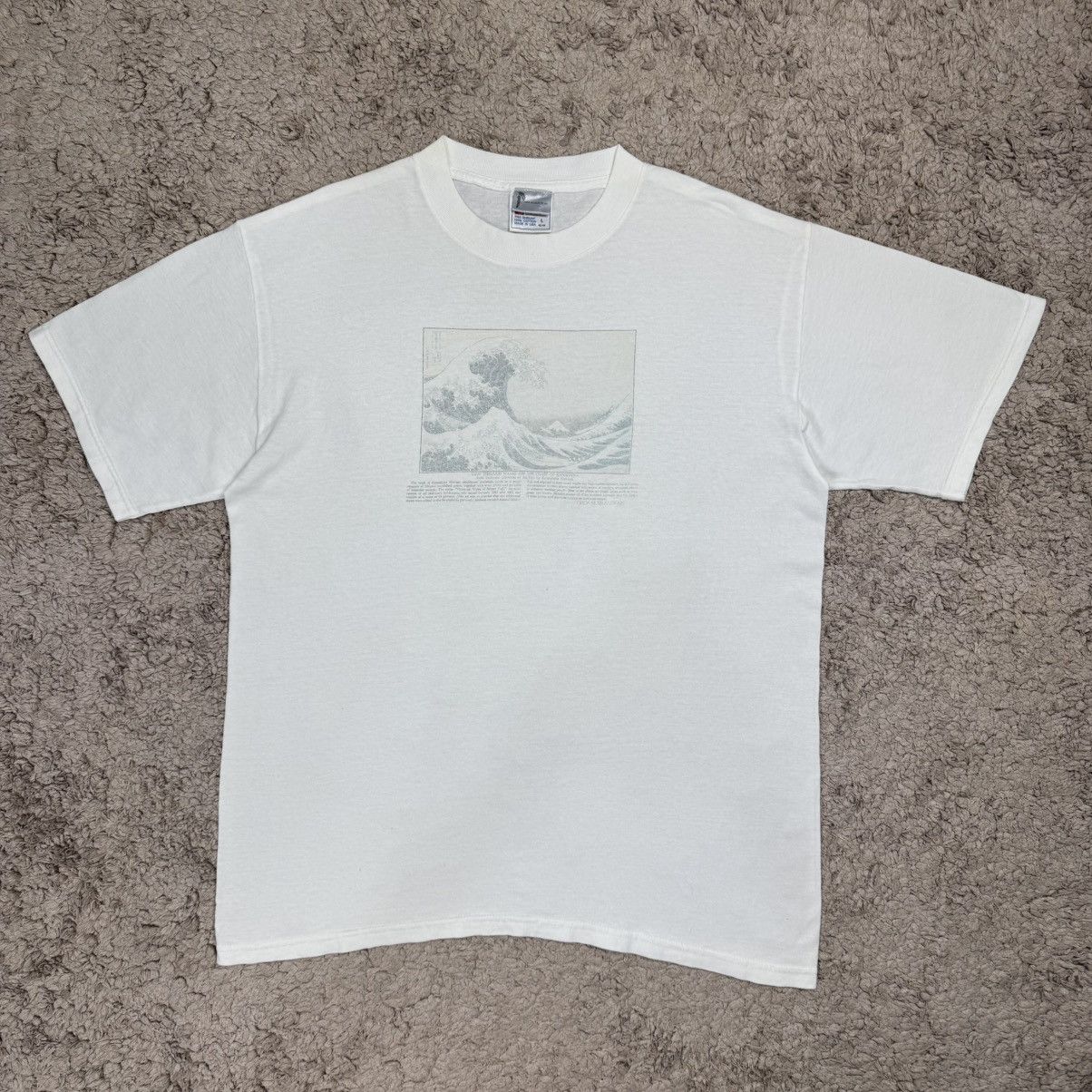 Vintage Vintage Art Katsushika Hokusai Wave off Kanagawa T-shirt Size US L / EU 52-54 / 3 - 1 Thumbnail