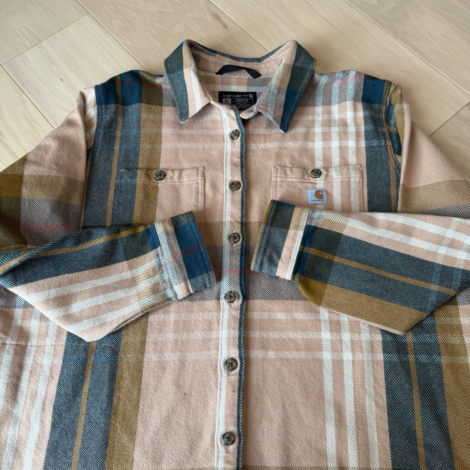 Carhartt Carhartt Heavyweight Twill Flannel Women's XL Multicolor Size XL / US 12-14 / IT 48-50 - 4 Thumbnail